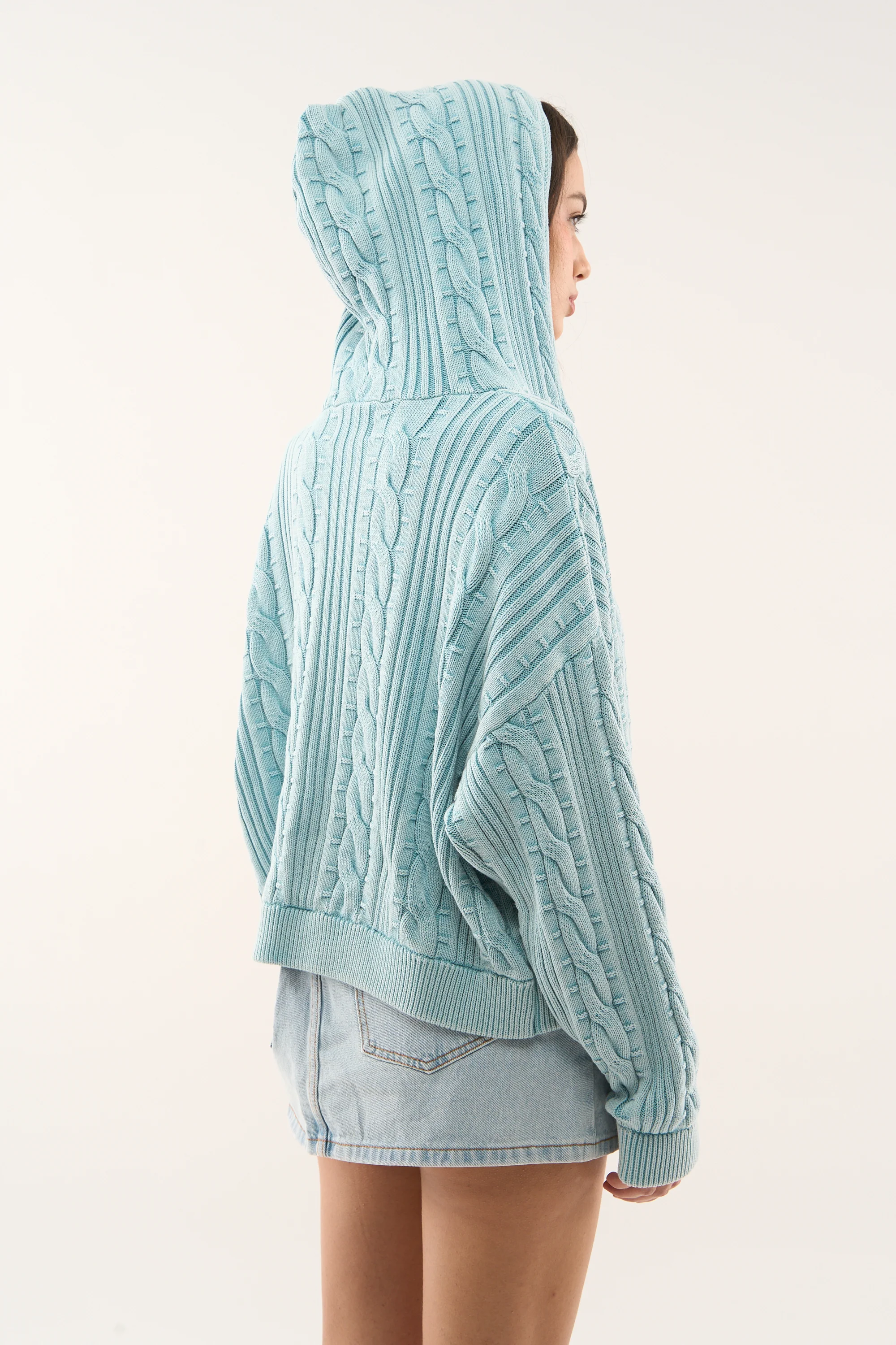 Latte Zipper Light Blue Knit - Image 6