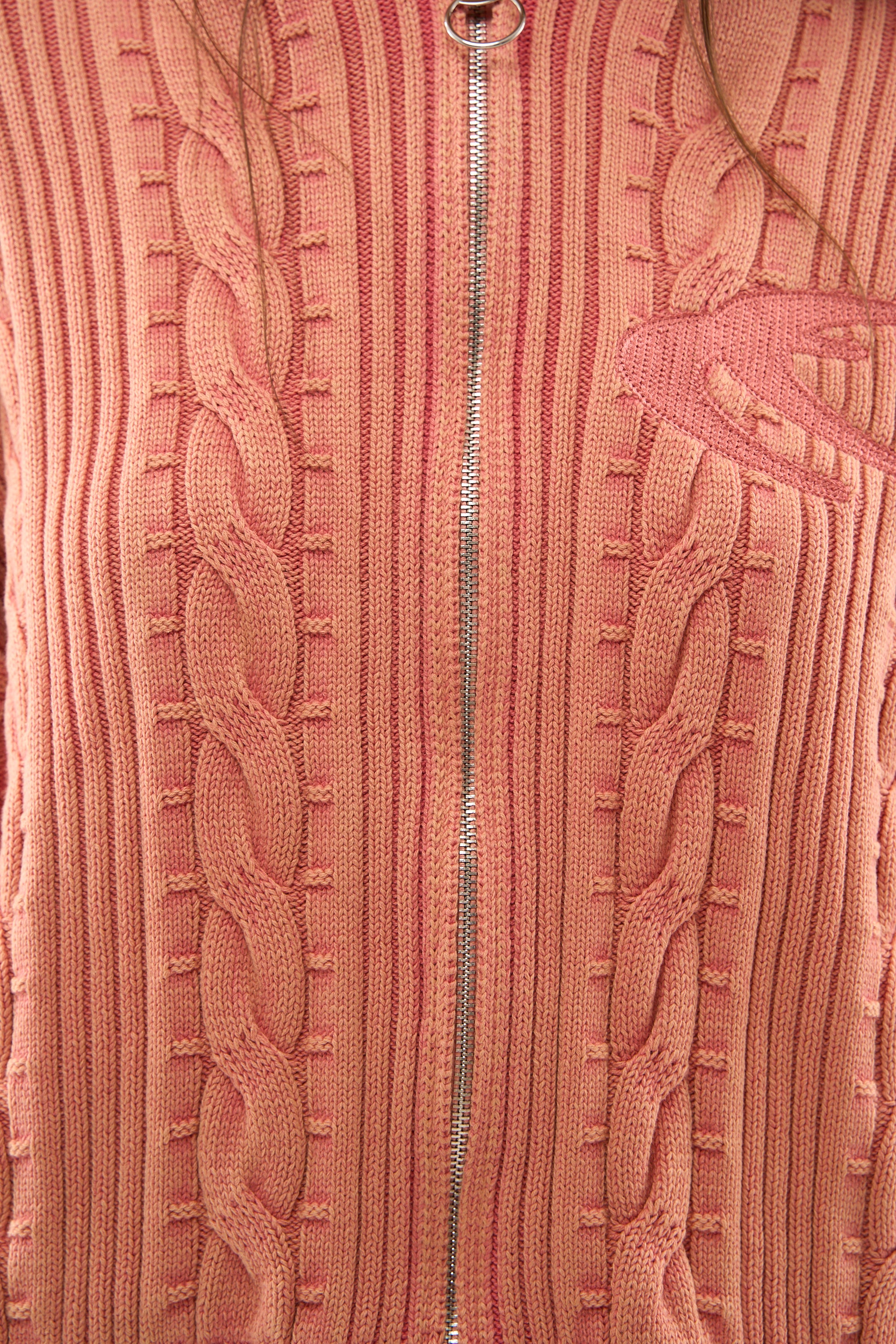 Latte Zipper Pink Knit - Image 8