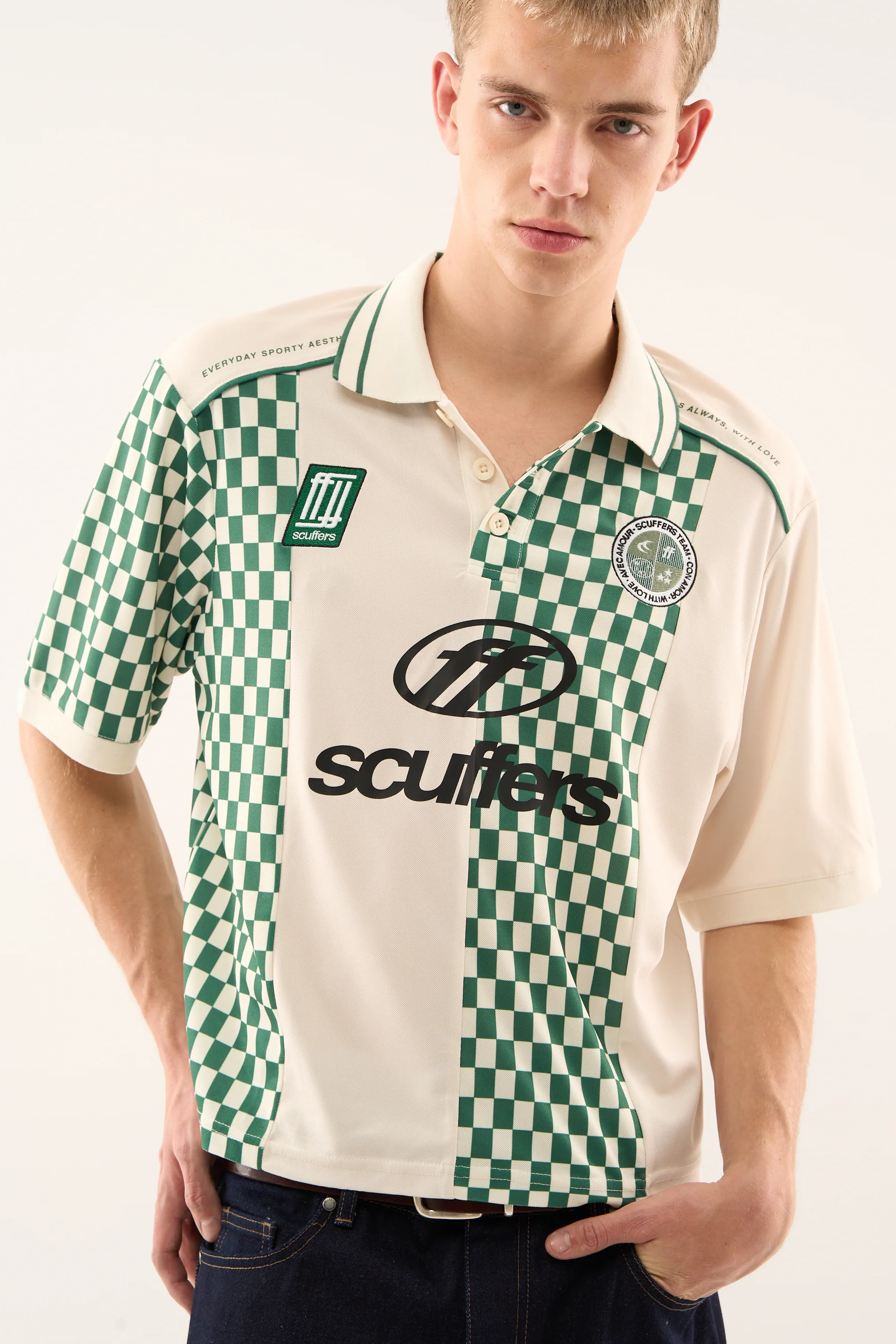 Lauda Green & Ecru T-shirt - Image 2