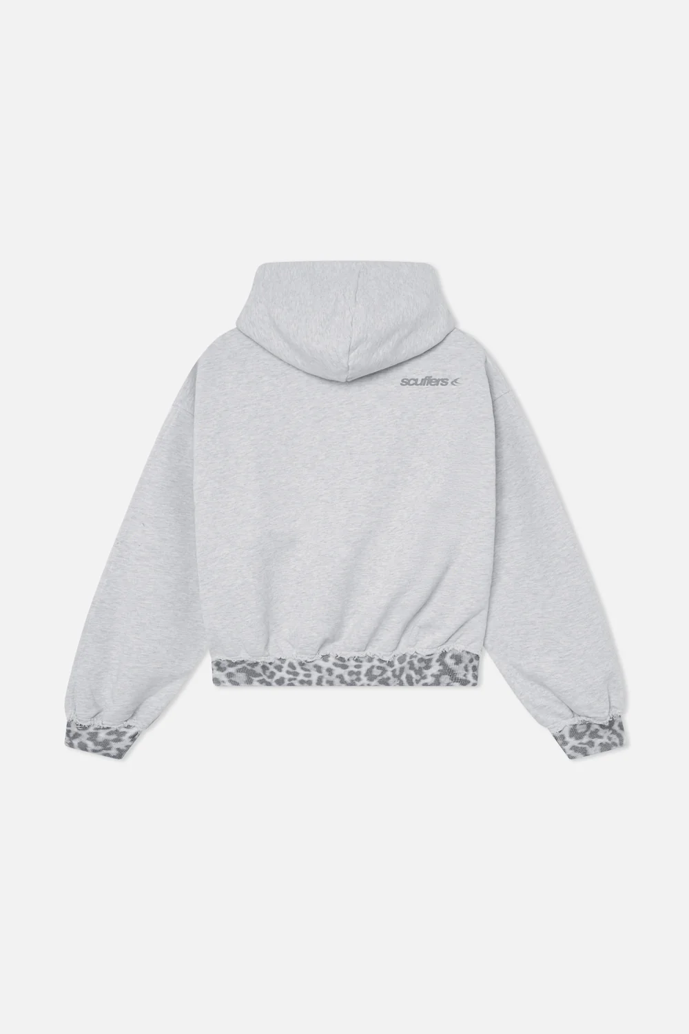 Leo Grey Melange Hoodie - Image 5