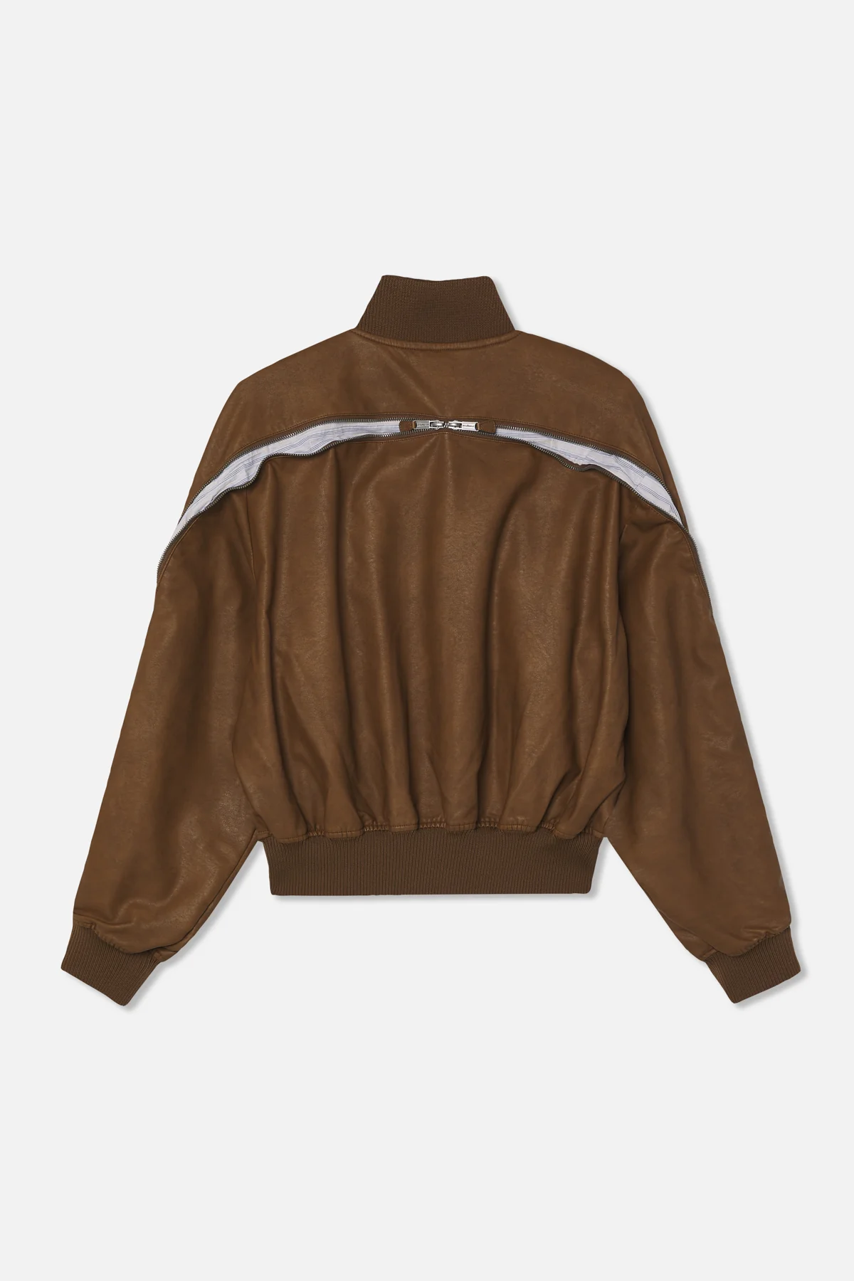Lisbon Brown Bomber Jacket - Image 10