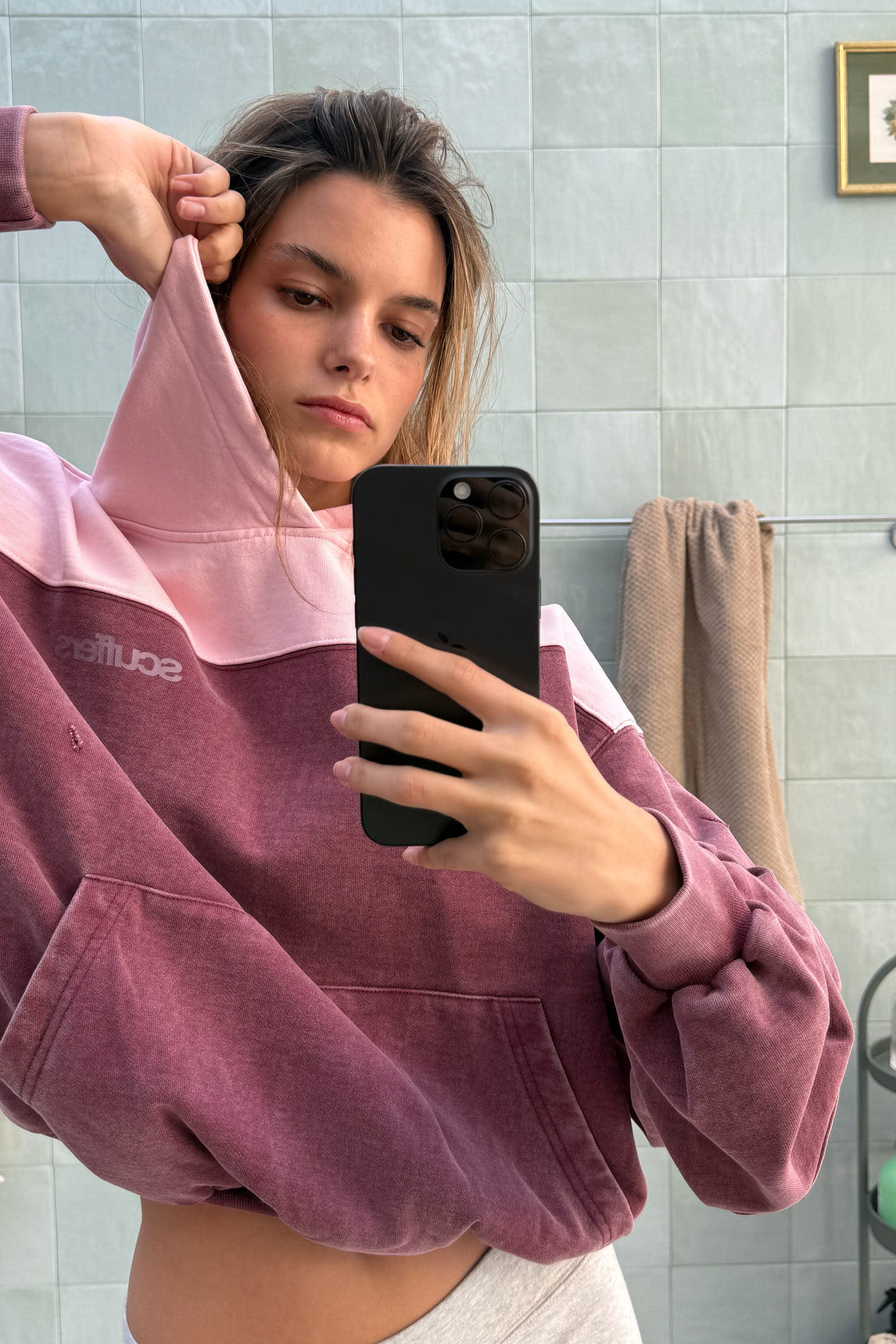 Lizzie Burgundy Hoodie - Image 7
