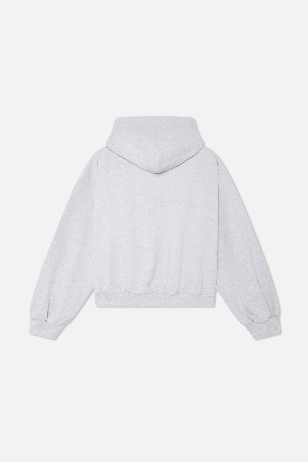Logo Grey Melange Zipped Hoodie - Image 6