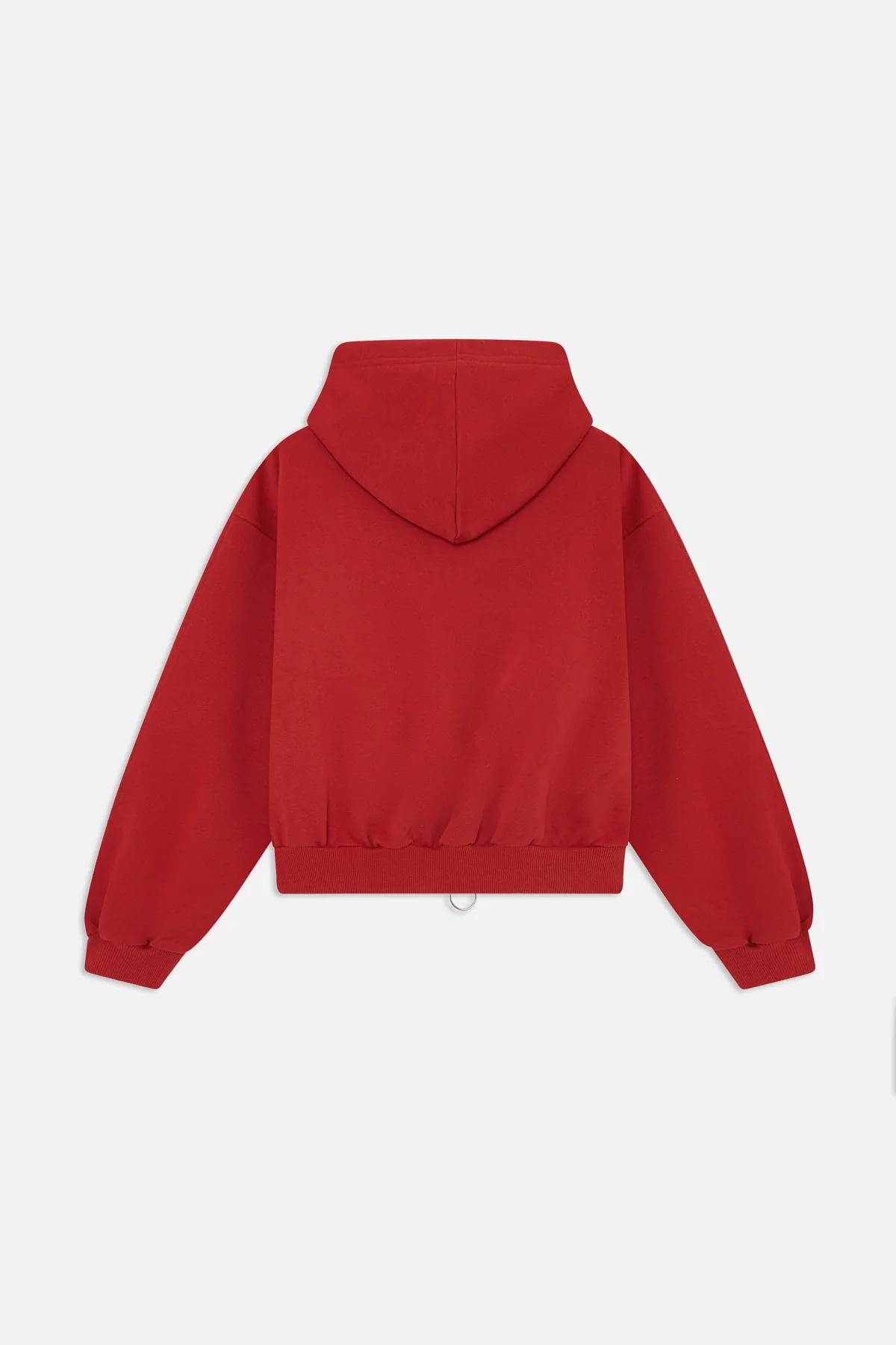 Logo Red Zipped Hoodie - Image 3