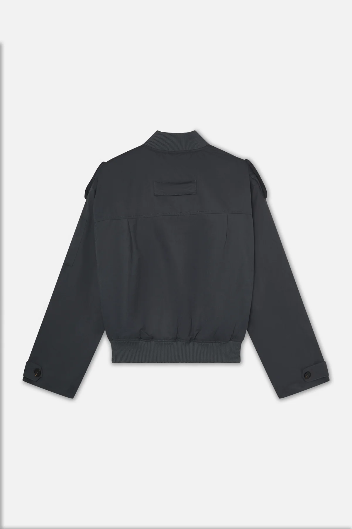 London Dark Grey Bomber Jacket - Image 8