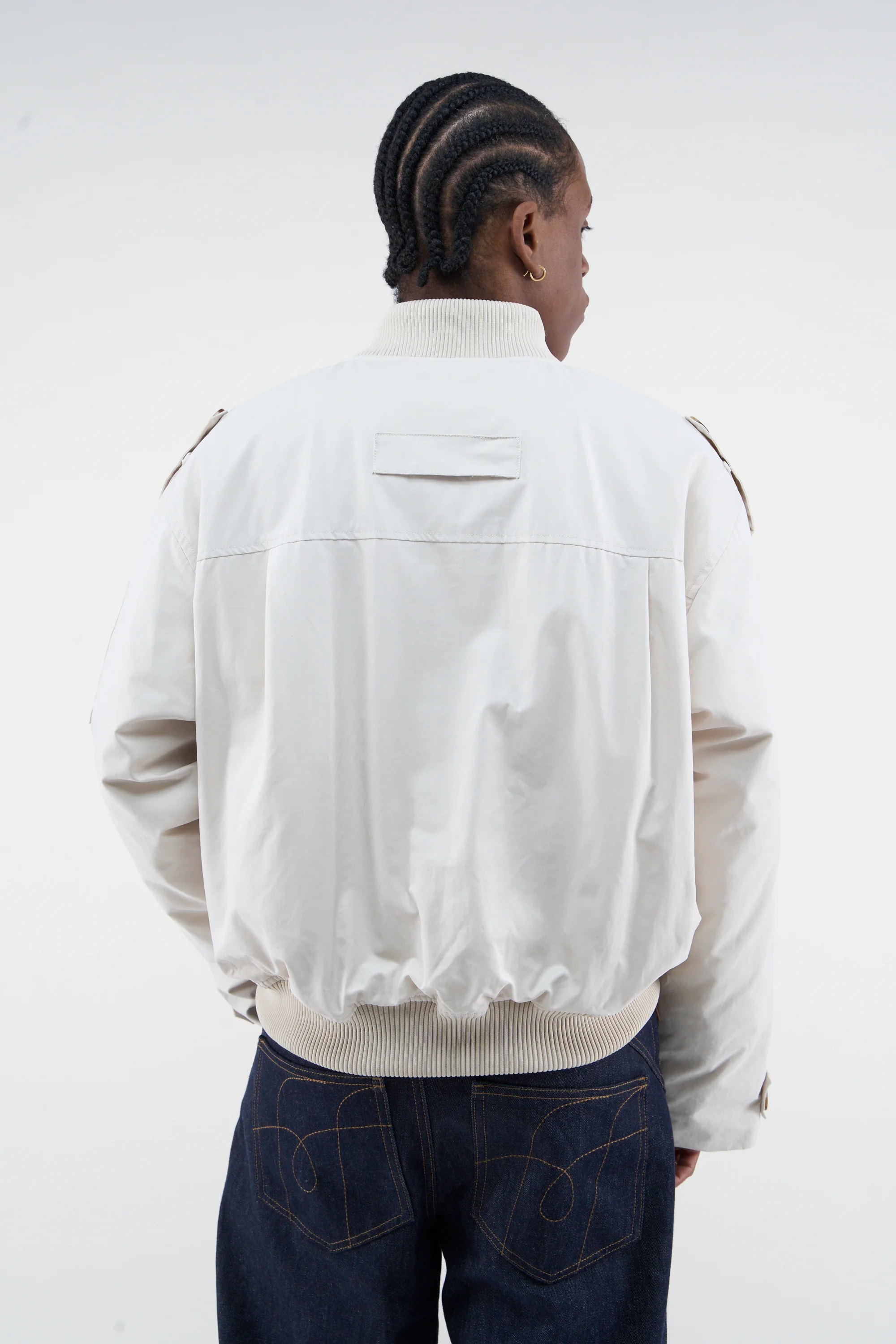 London Ecru Bomber Jacket - Image 5