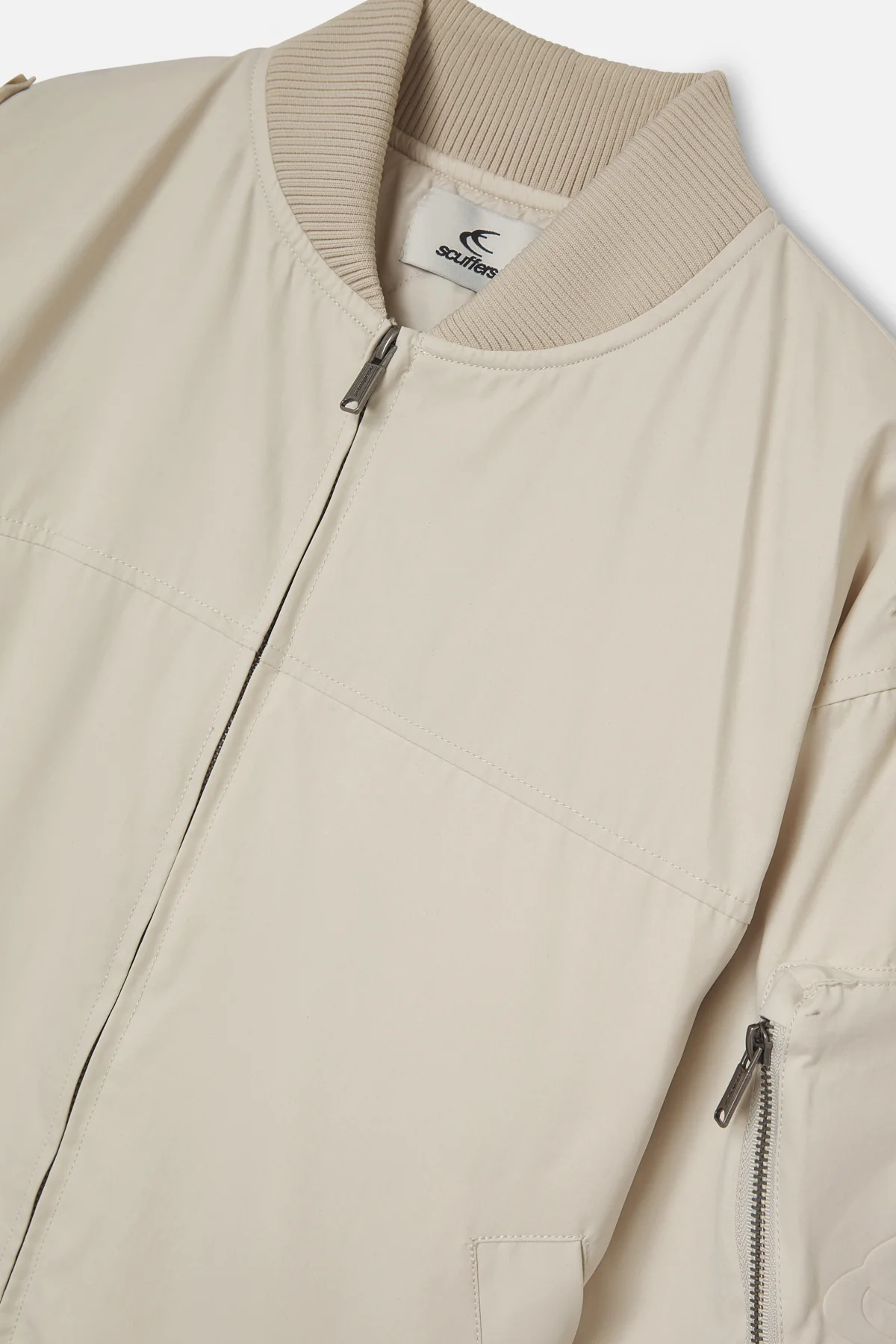 London Ecru Bomber Jacket - Image 9