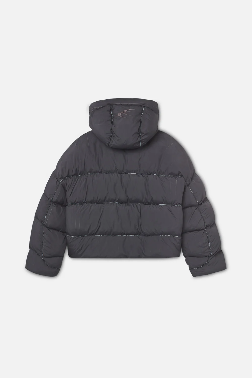 Marble Dark Grey Puffer Jacket - Image 10