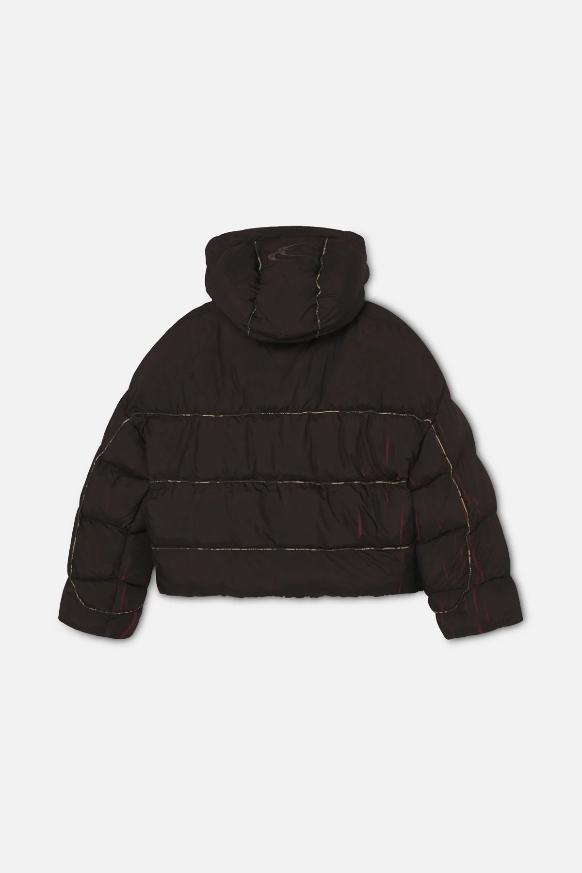 Marble Brown Puffer Jacket - Image 10