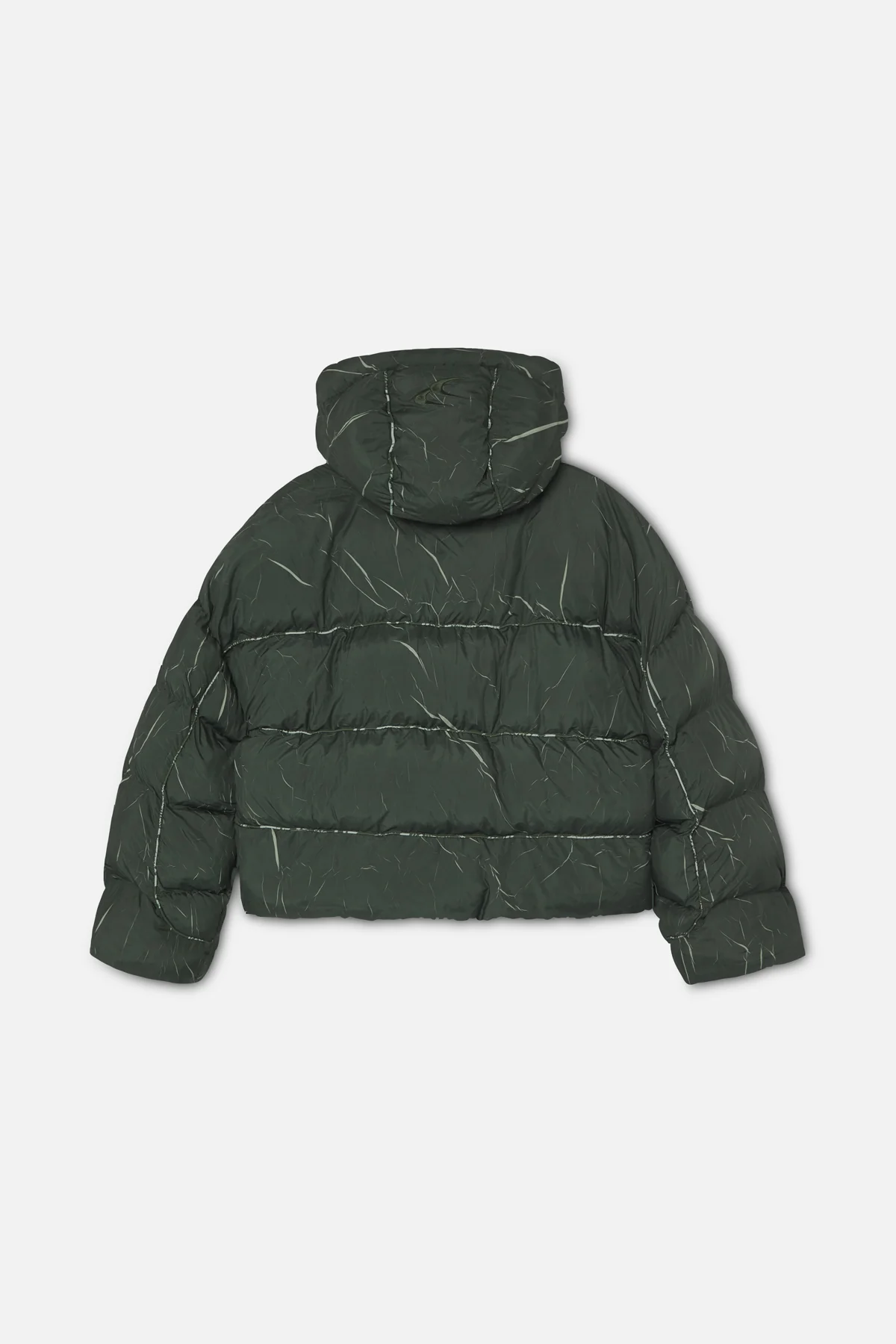 Marble Green Puffer Jacket - Image 10