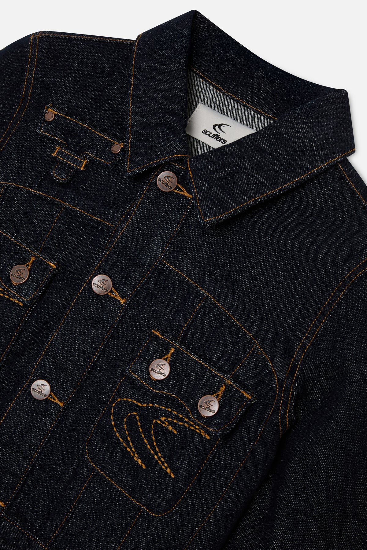 Marine Dark Blue Denim Jacket - Image 8