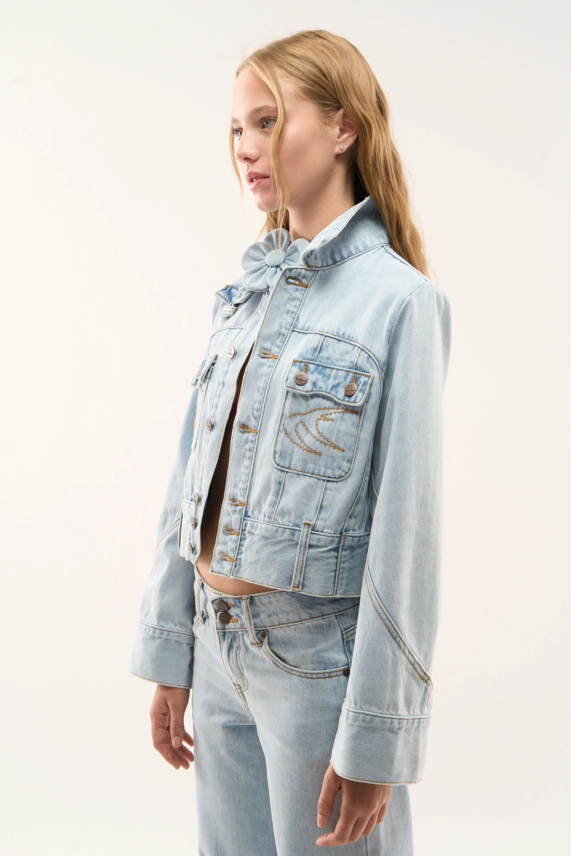 Marine Light Blue Denim Jacket - Image 8