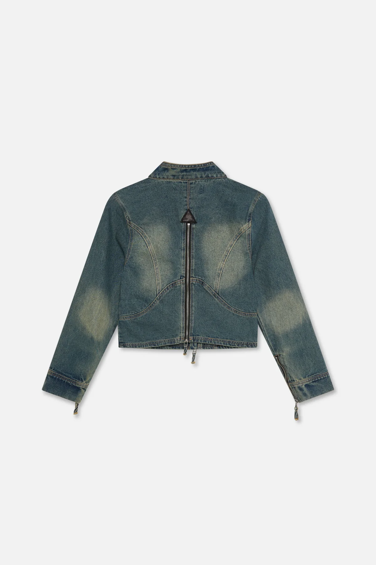 Marlen Washed Blue Jacket - Image 7