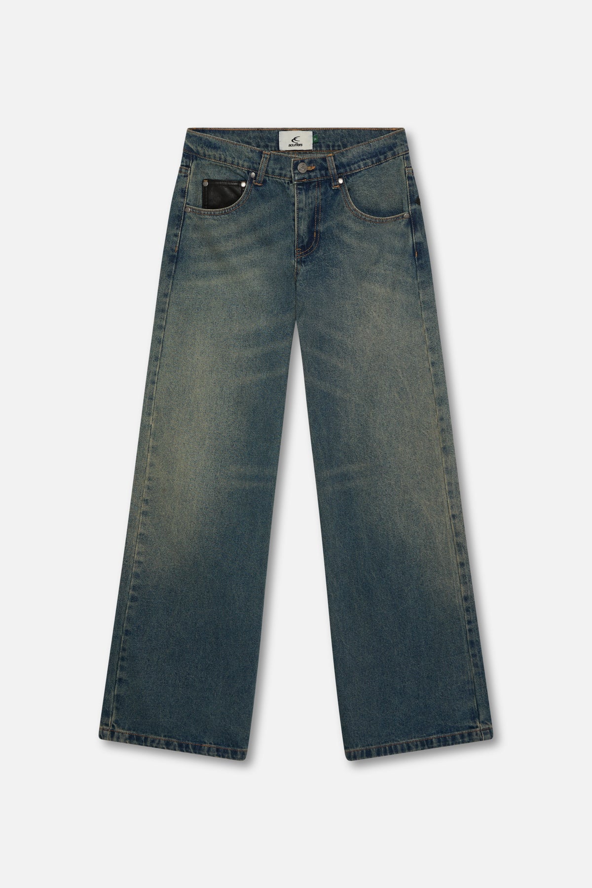Marlen Washed Blue Pants - Image 7