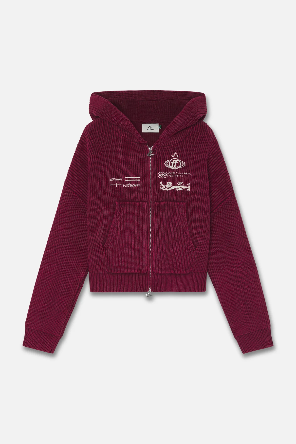 Mayor Burgundy Knit Zipper - Image 5
