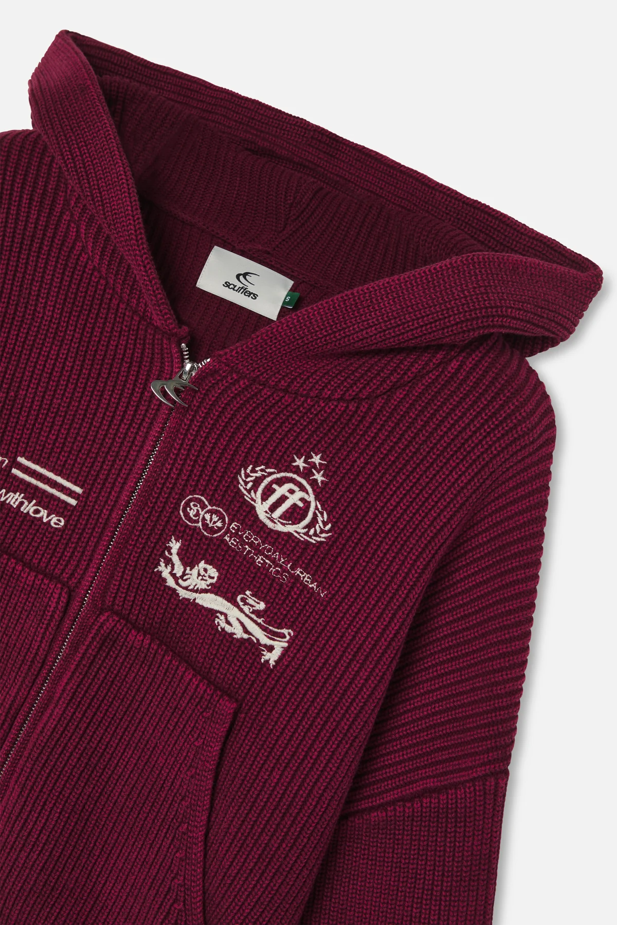 Mayor Burgundy Knit Zipper - Image 7
