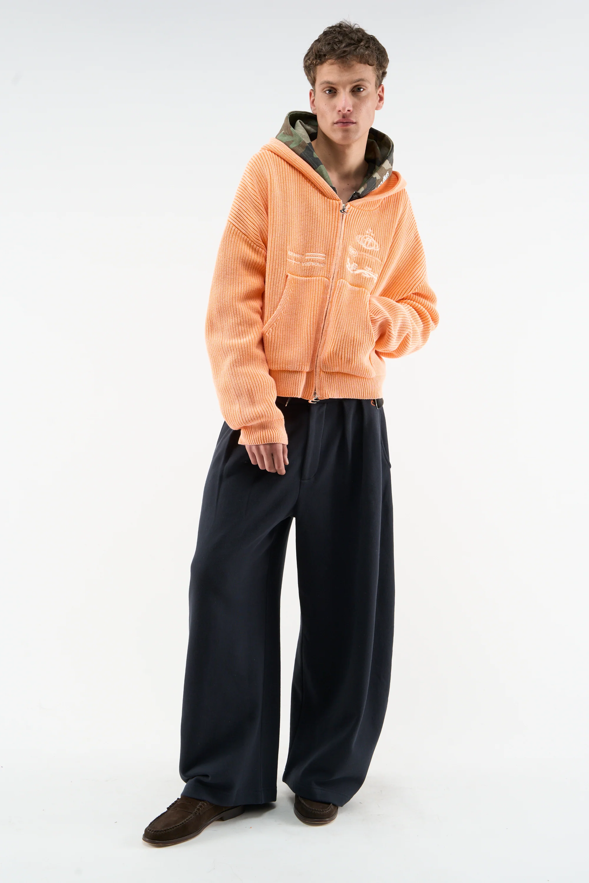 Mayor Orange Knit Zipper - Image 3