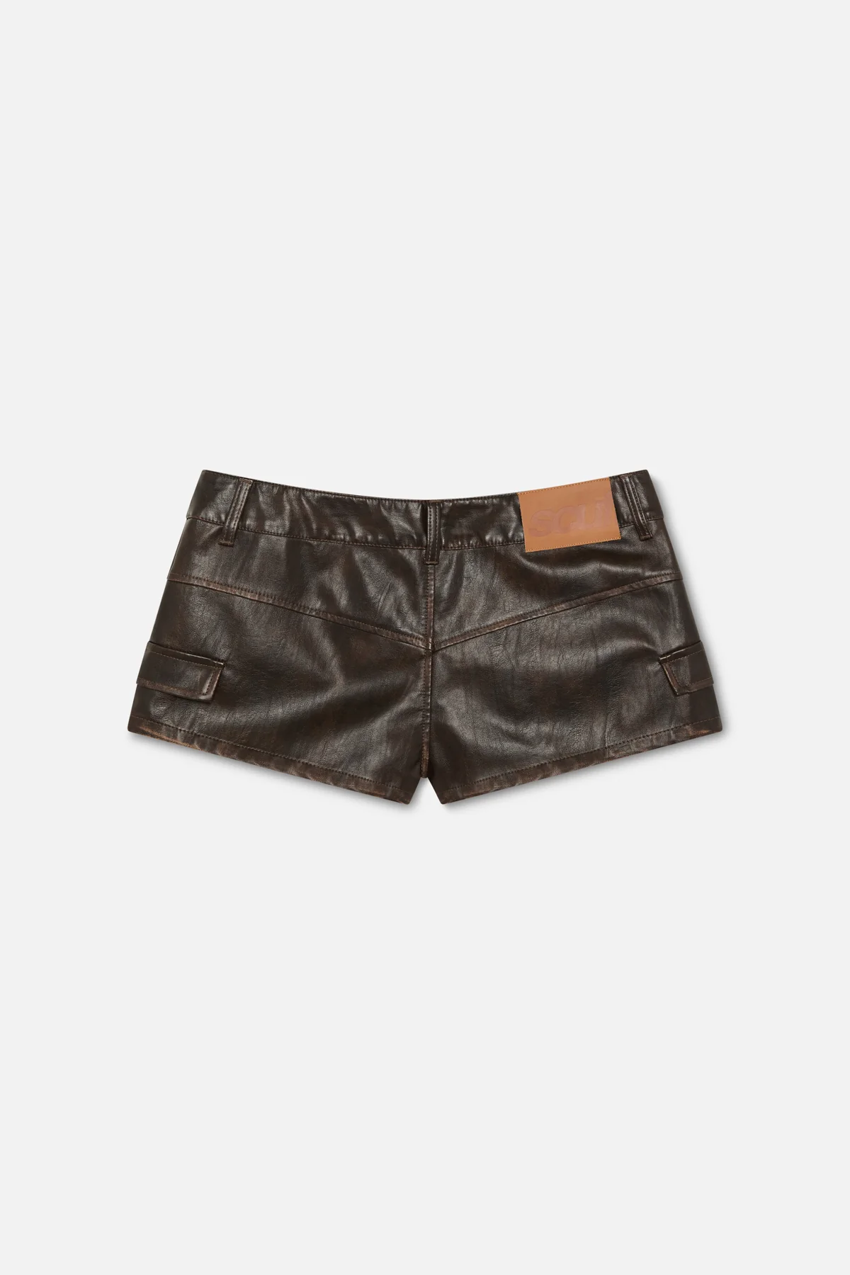 Meriem Brown Mini Shorts - Image 8