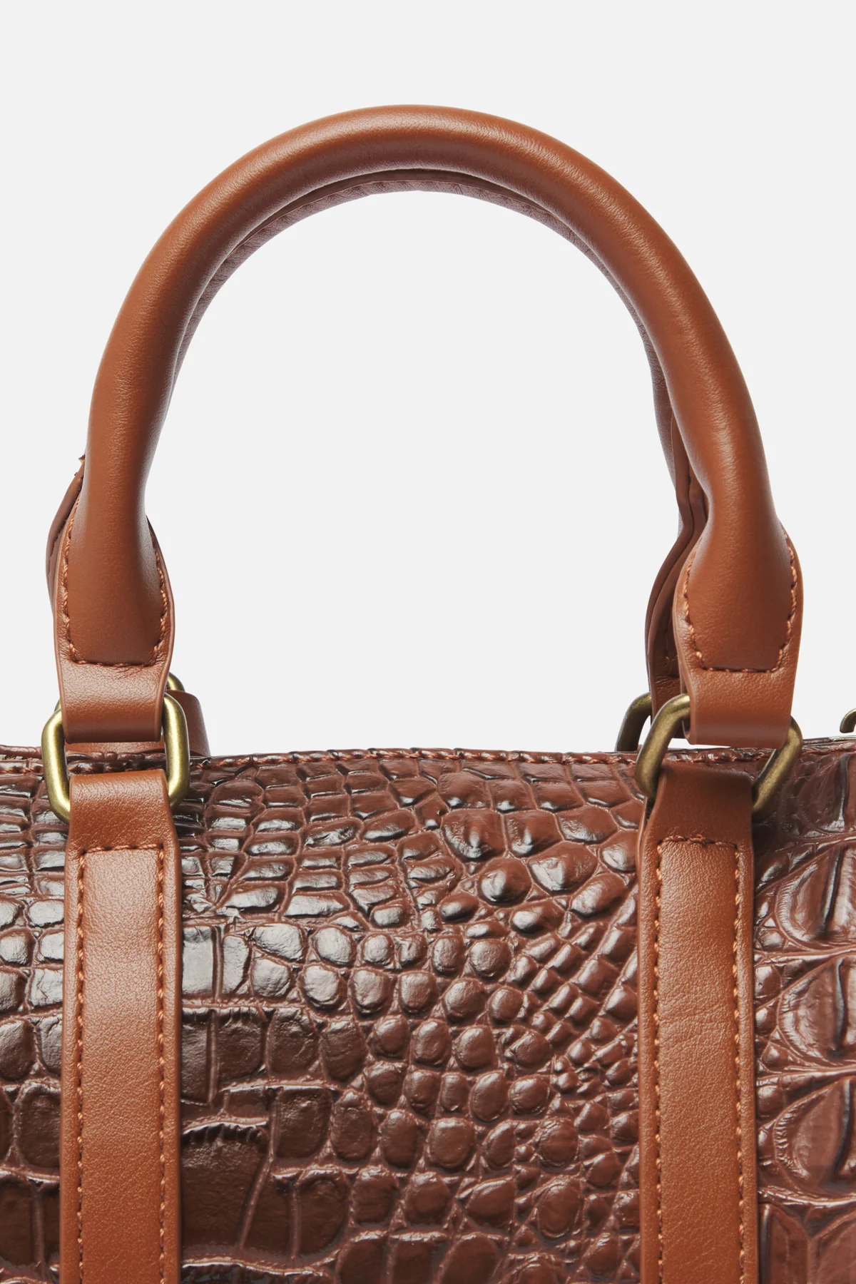 Mini Brown Duffle Bag - Image 4