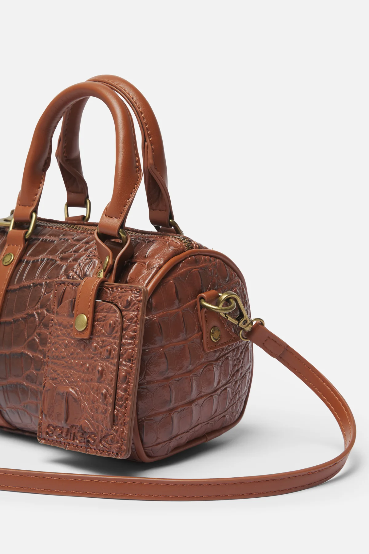 Mini Brown Duffle Bag - Image 6