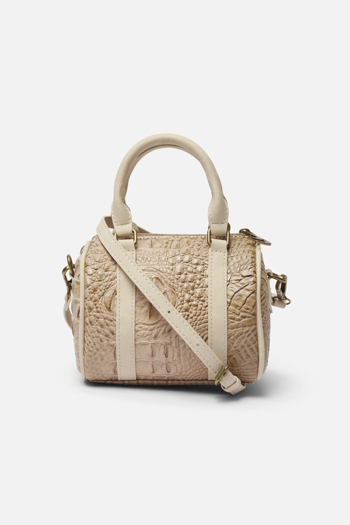 Mini Ecru Duffle Bag - Image 3