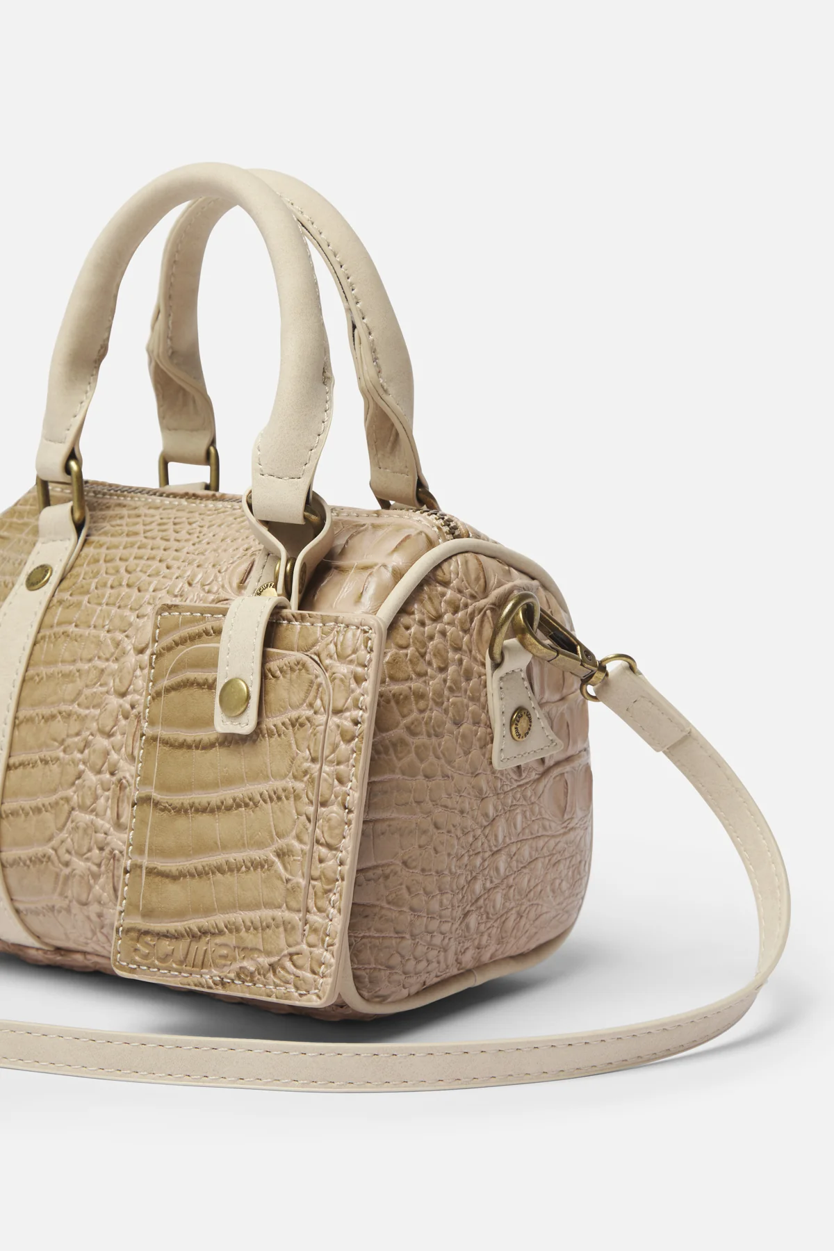 Mini Ecru Duffle Bag - Image 5