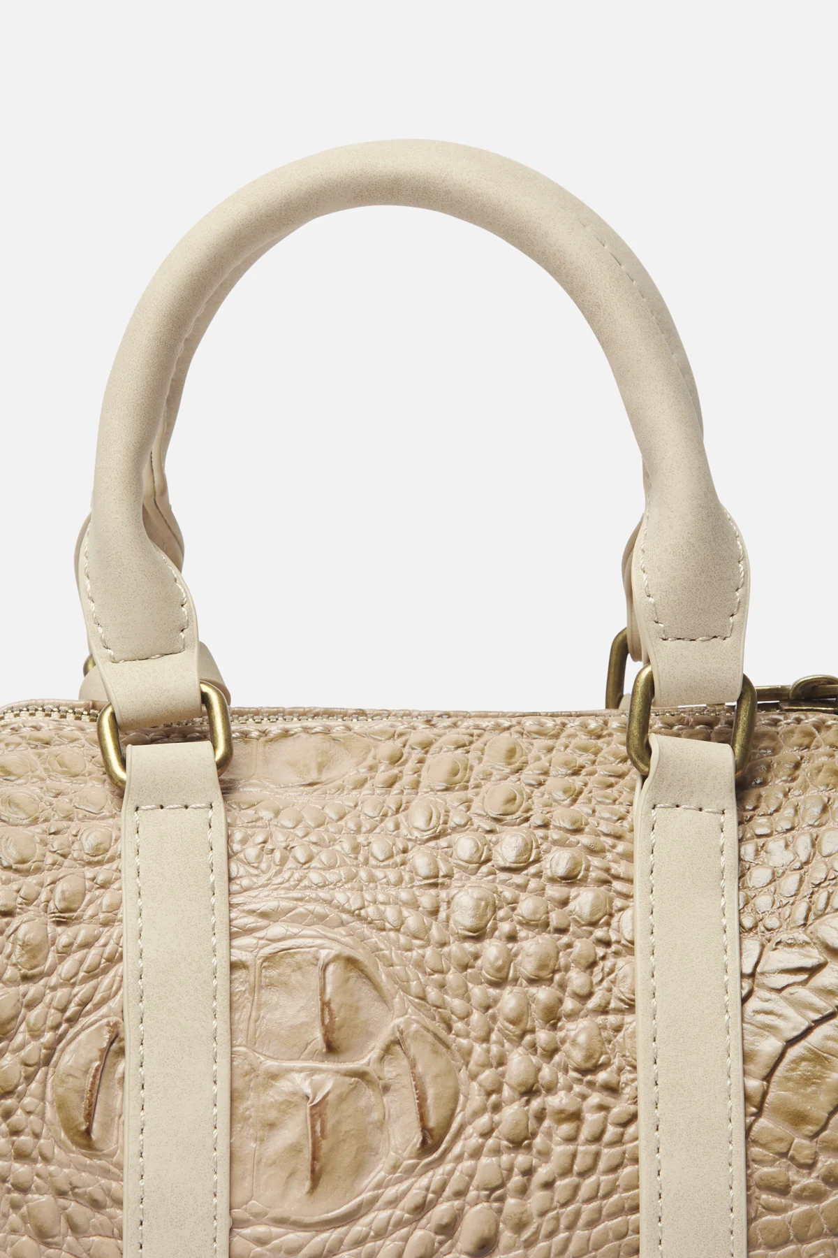 Mini Ecru Duffle Bag - Image 8