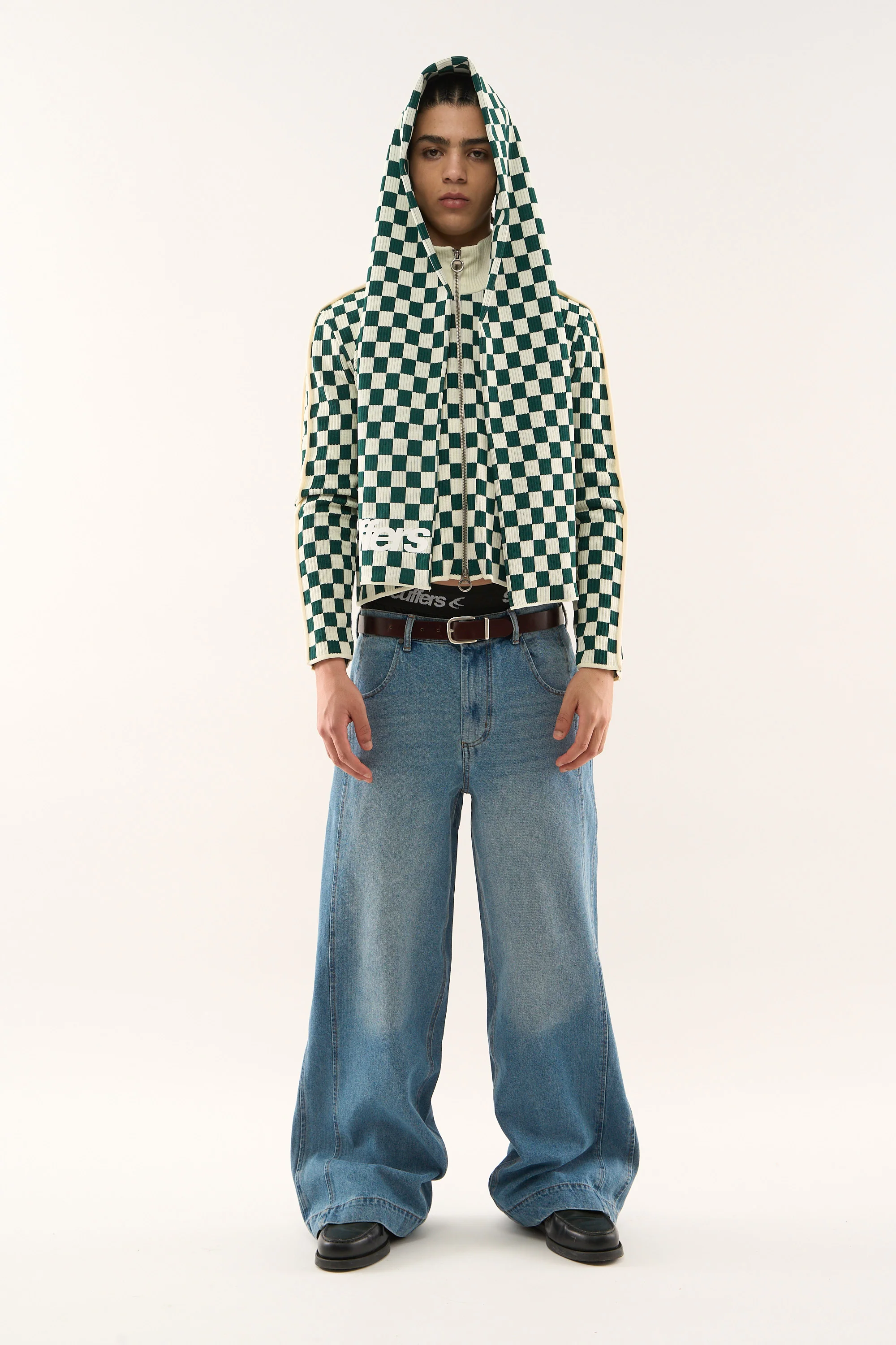 Monaco Green Checkered Zipper - Image 2