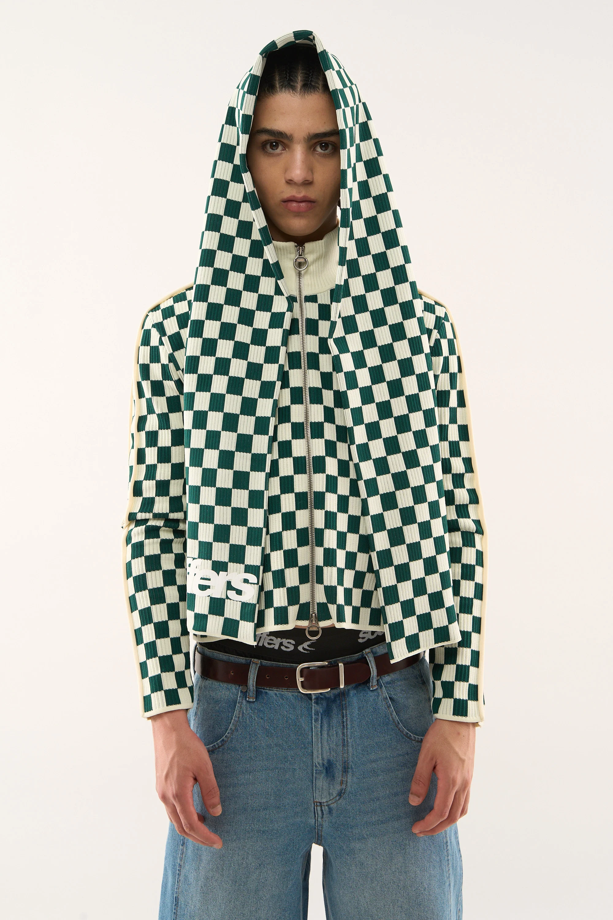 Monaco Green Checkered Zipper - Image 3