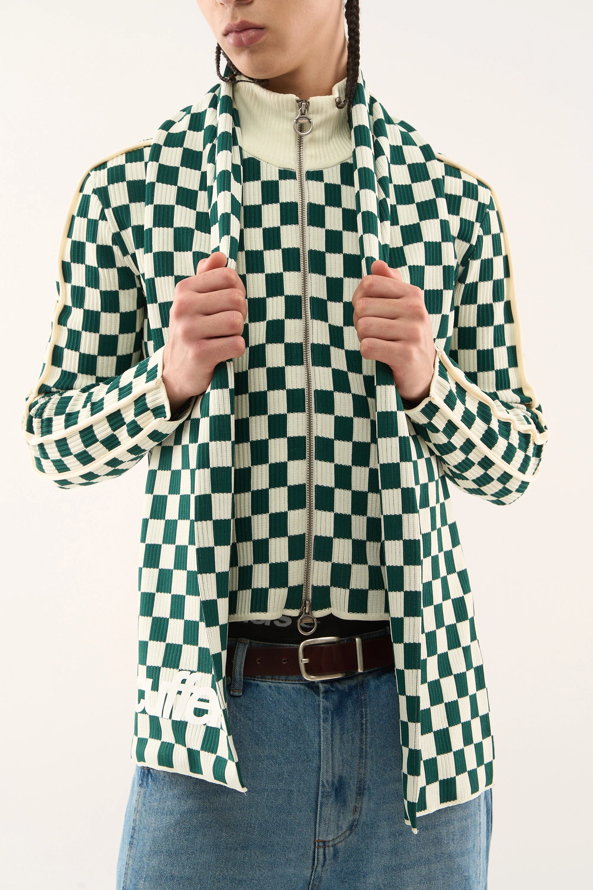 Monaco Green Checkered Zipper - Image 5