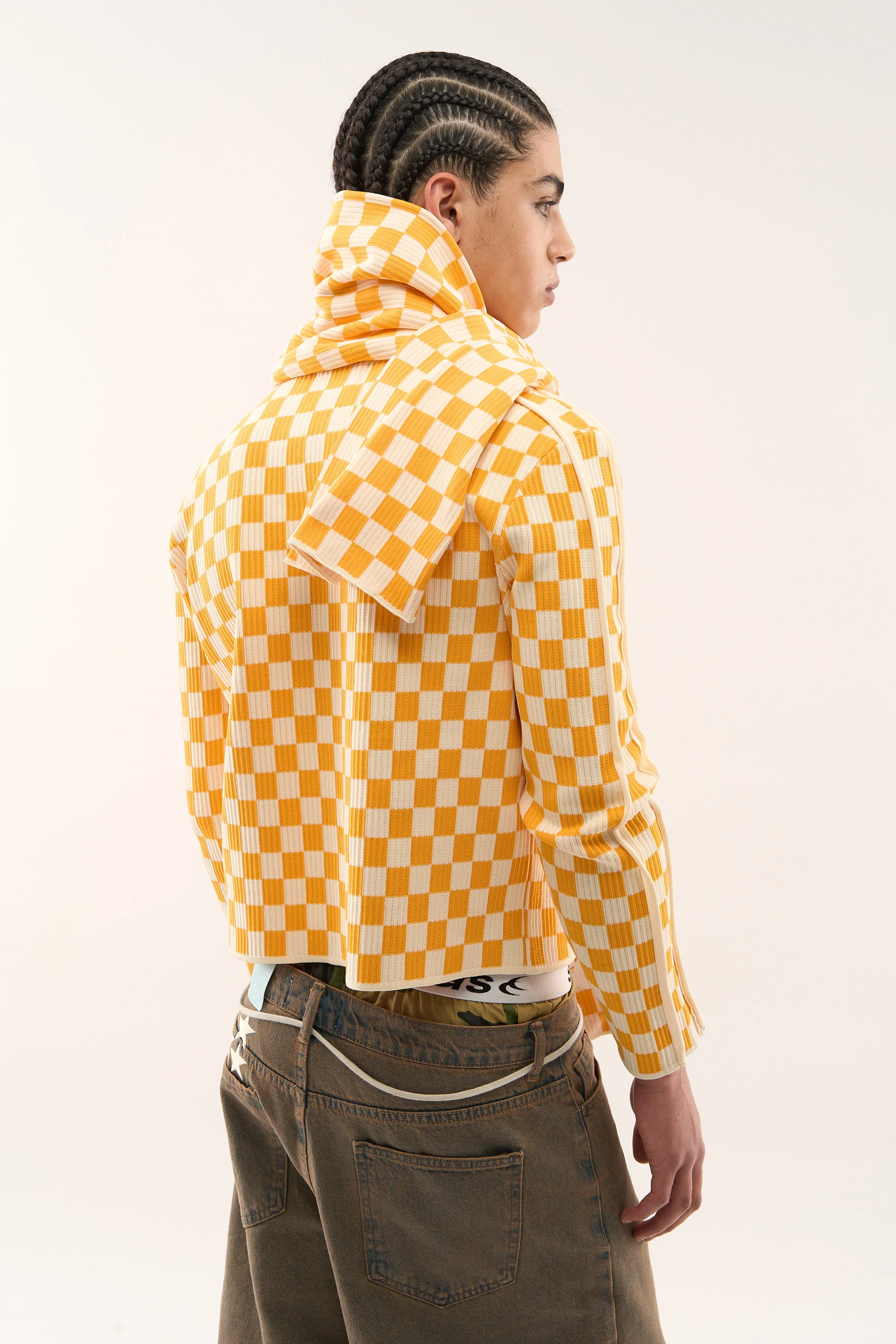 Monaco Yellow Checkered Zipper - Image 4