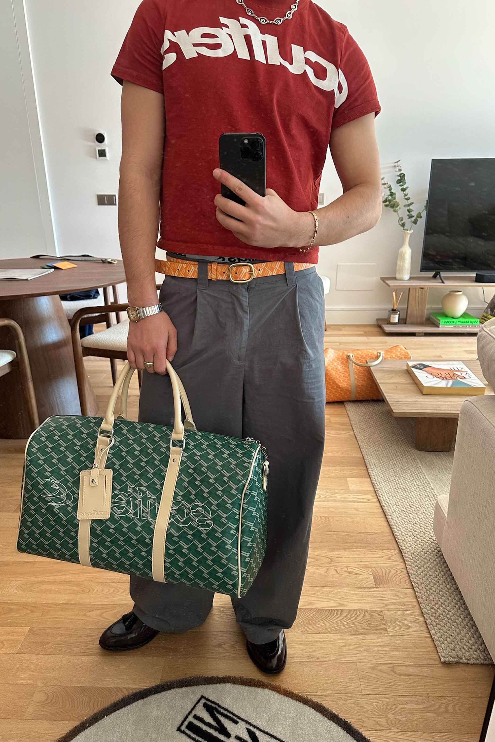 Monogram Green Duffle Bag - Image 4