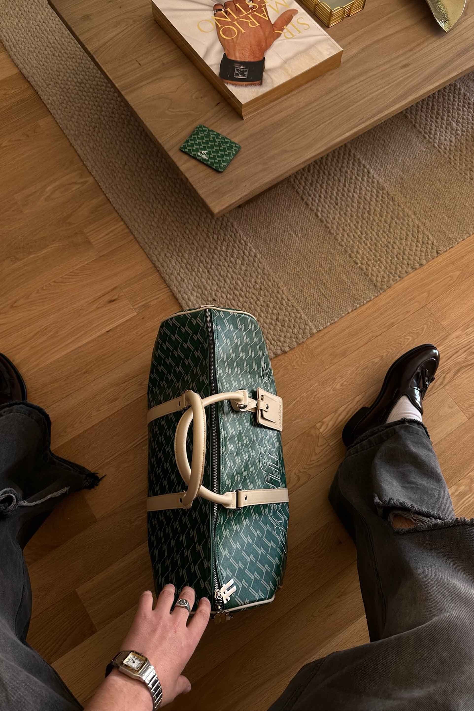 Monogram Green Duffle Bag - Image 7