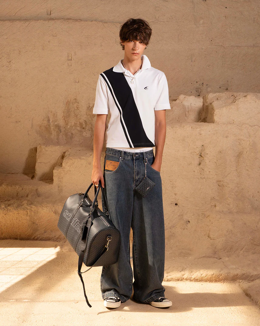 Monogram Navy Duffle Bag - Image 4