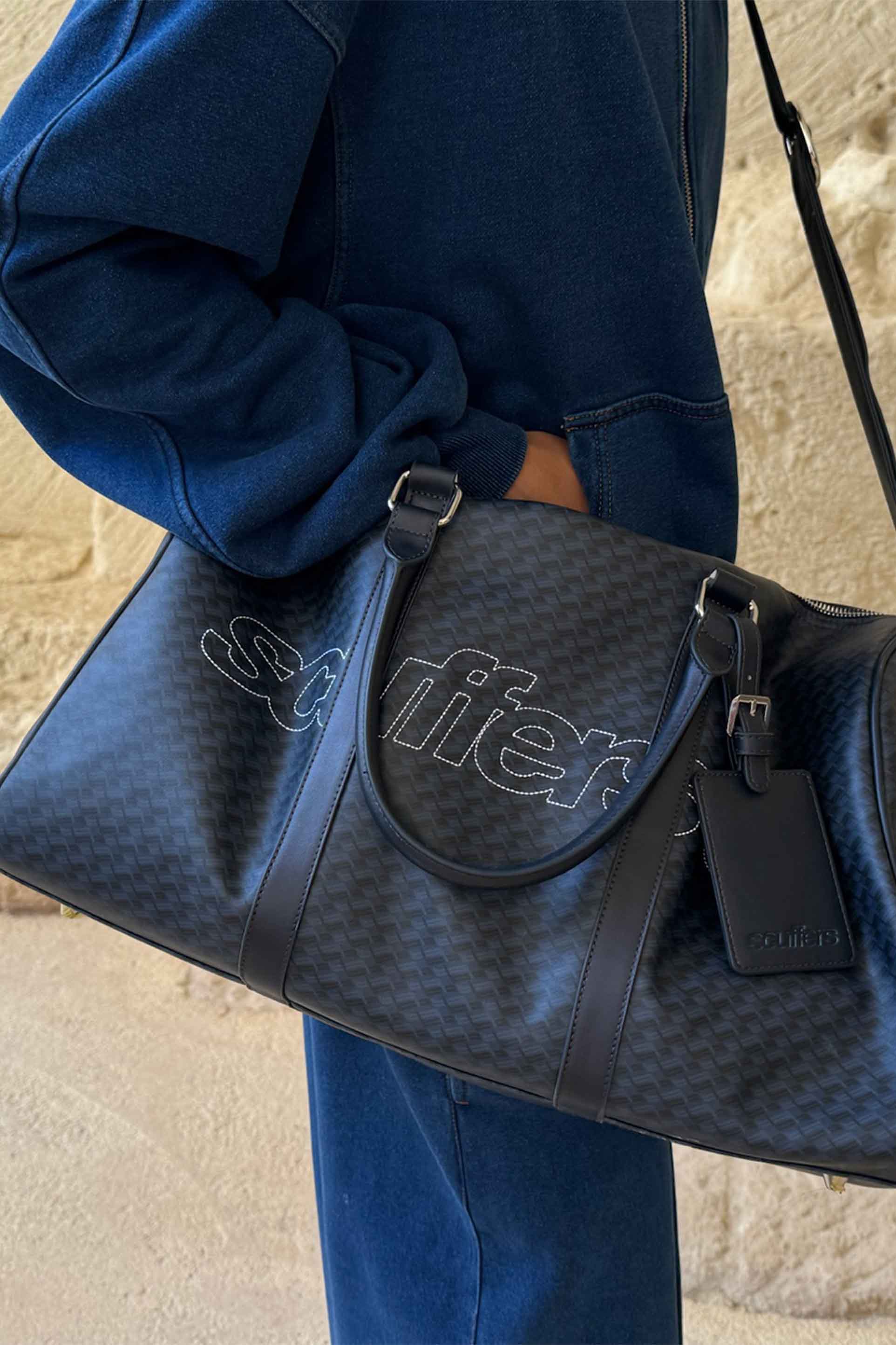 Monogram Navy Duffle Bag - Image 7