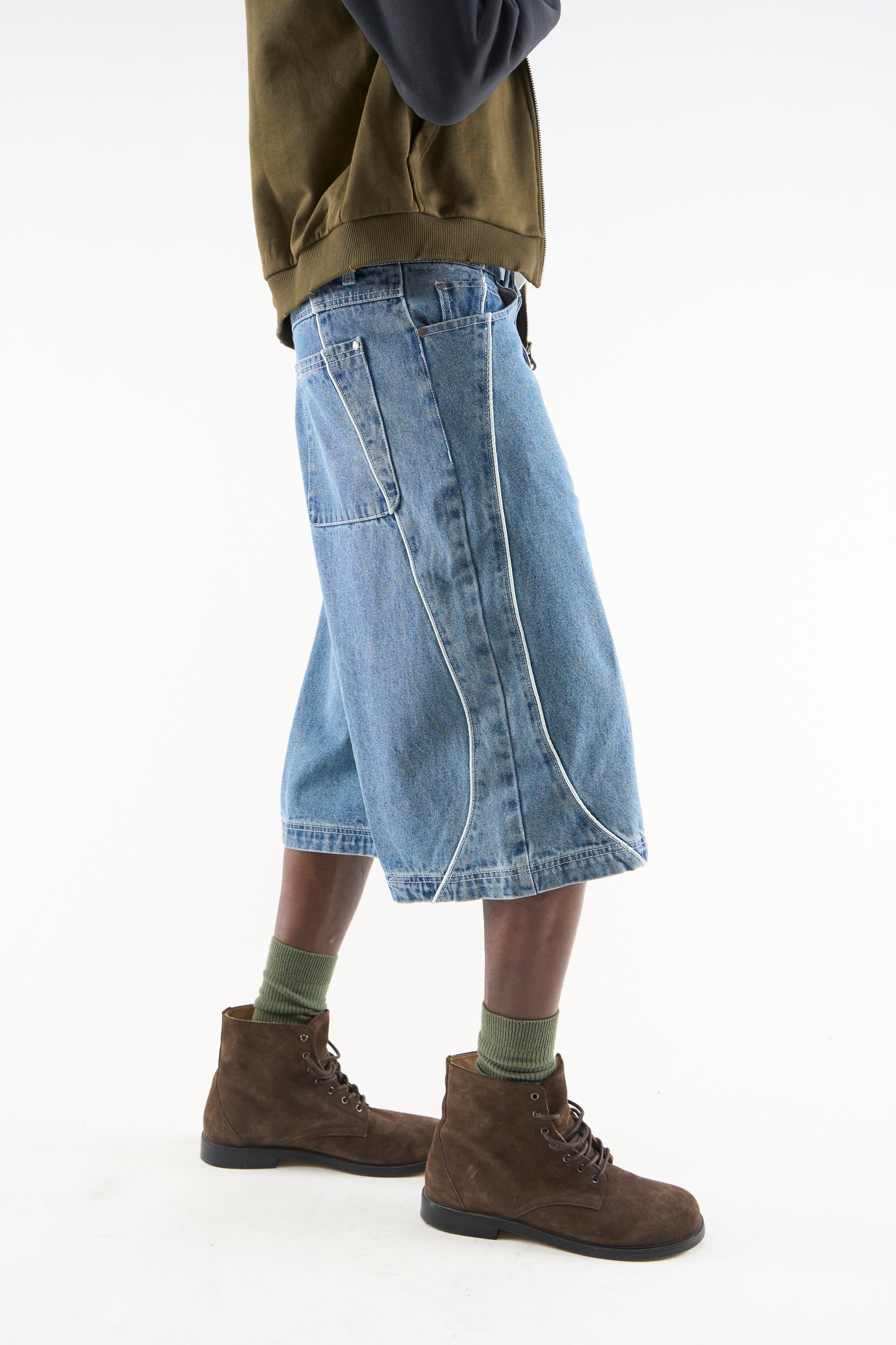 Mowa Blue Jorts - Image 4