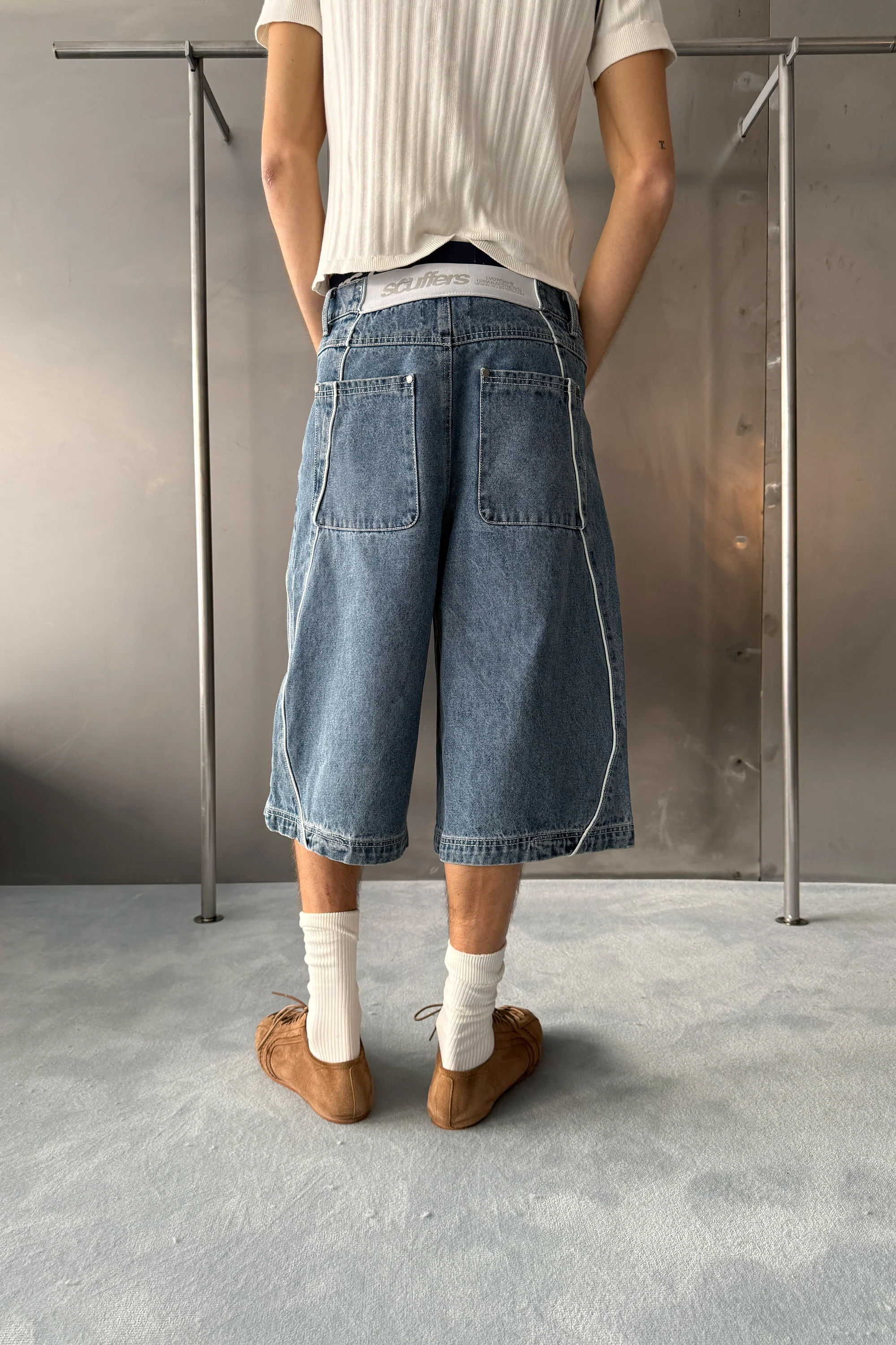 Mowa Blue Jorts - Image 7