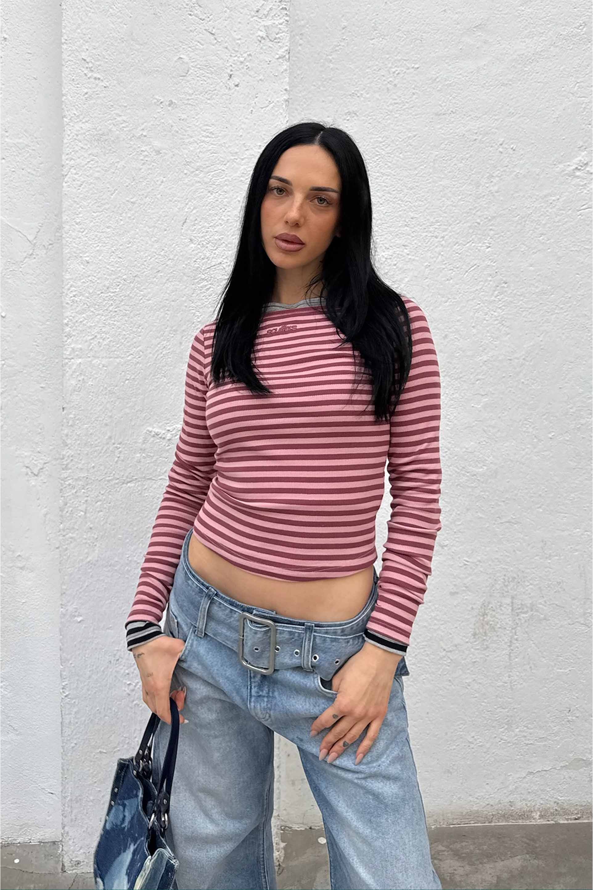 Nat Pink Stripes Longsleeve - Image 4