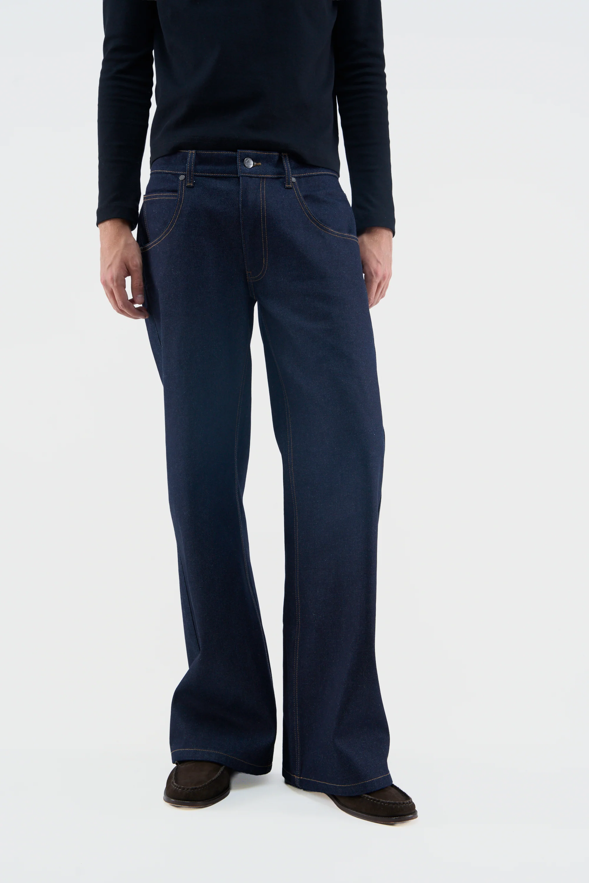 New Flared Denim Pants - Image 2