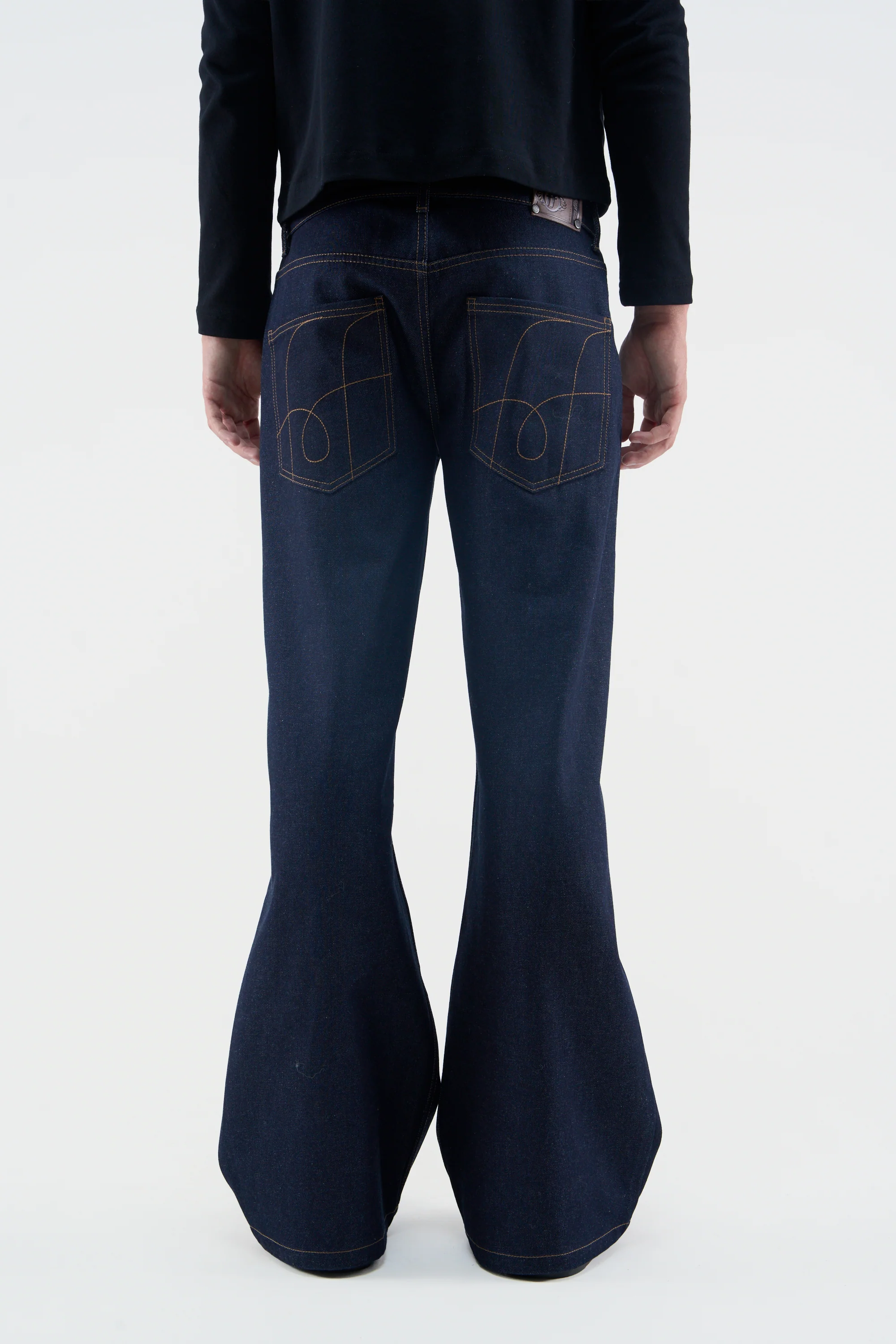 New Flared Denim Pants - Image 4