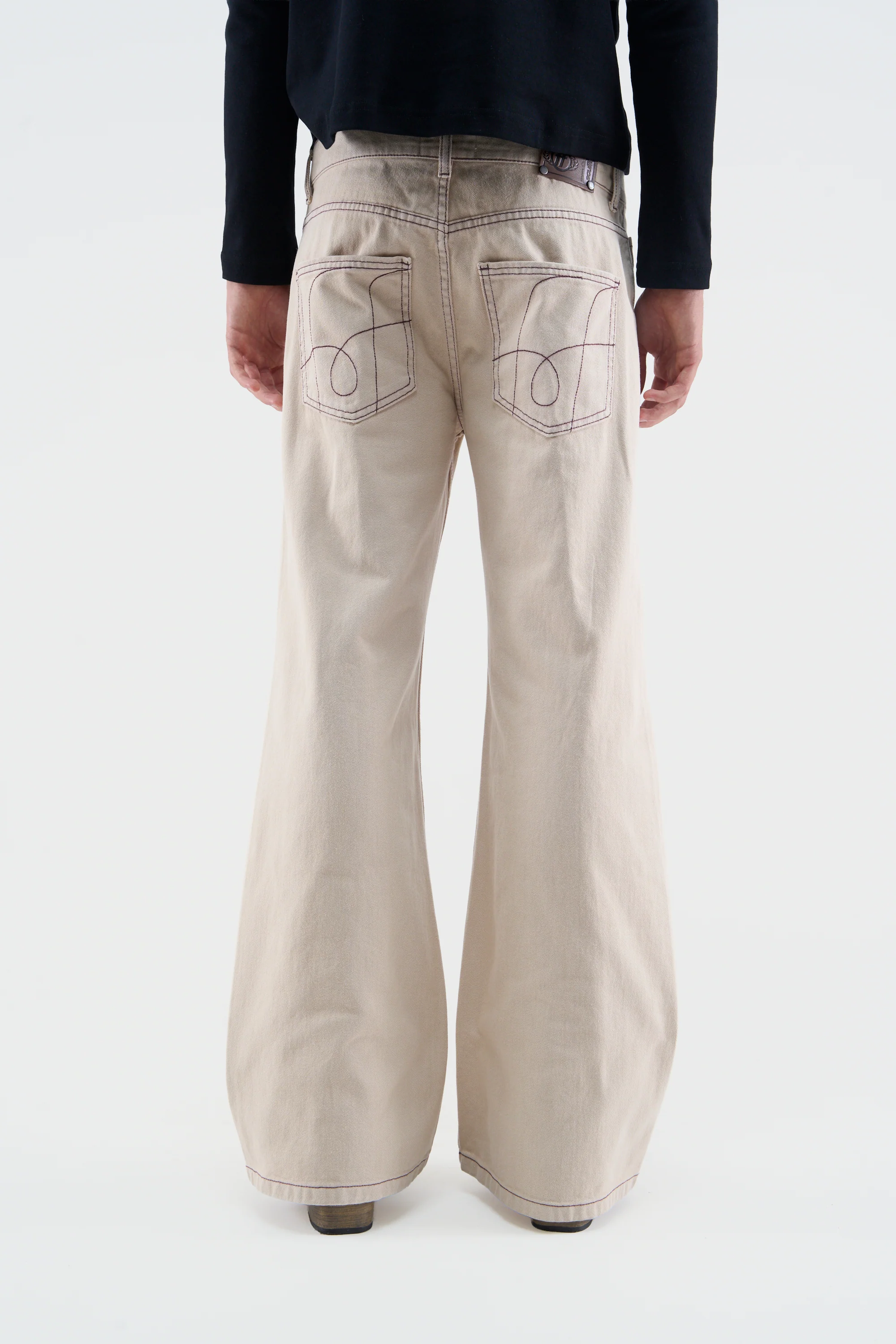 New Flared Ecru Pants - Image 4