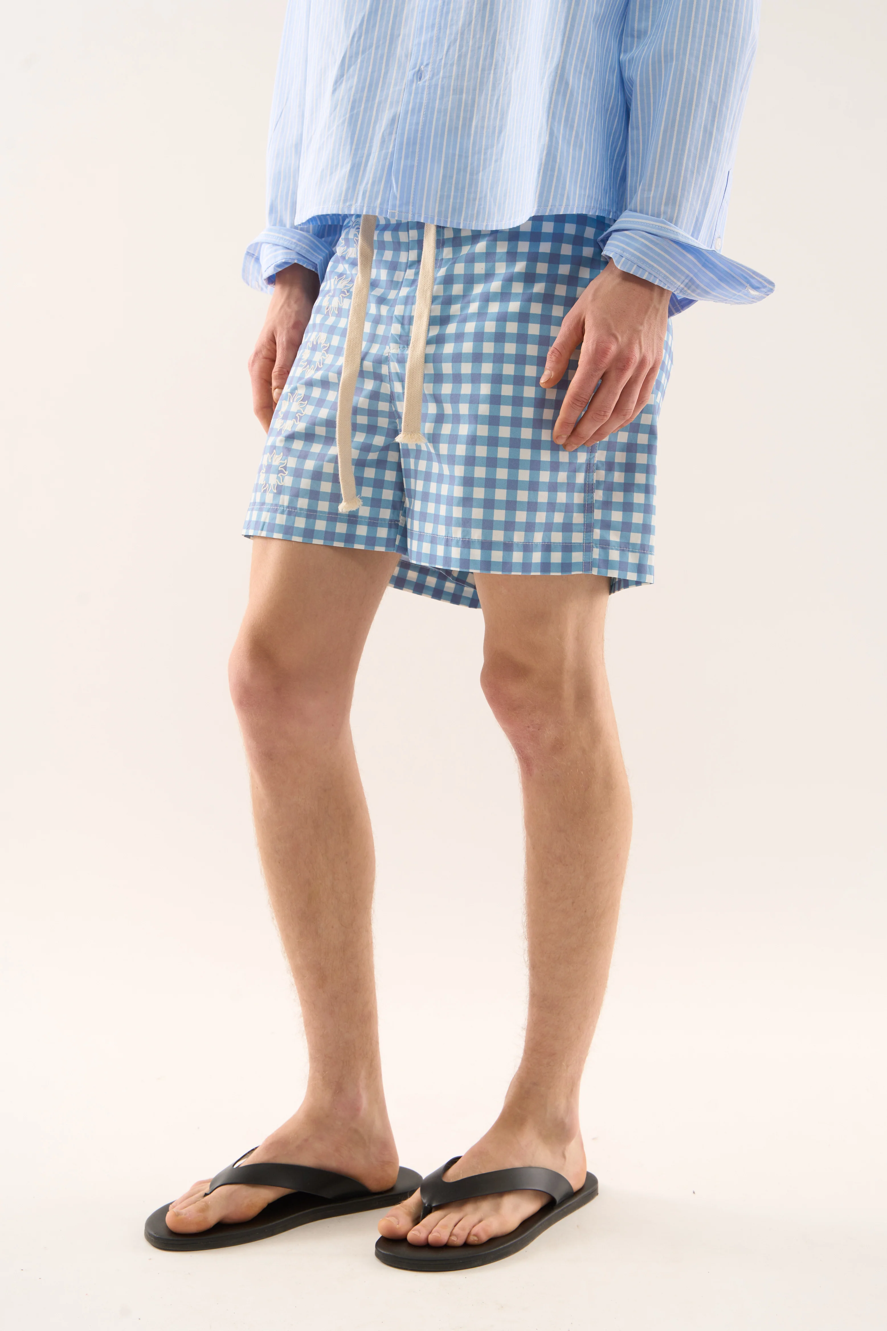 New Ibiza Checkered Blue Swimpants - Image 6