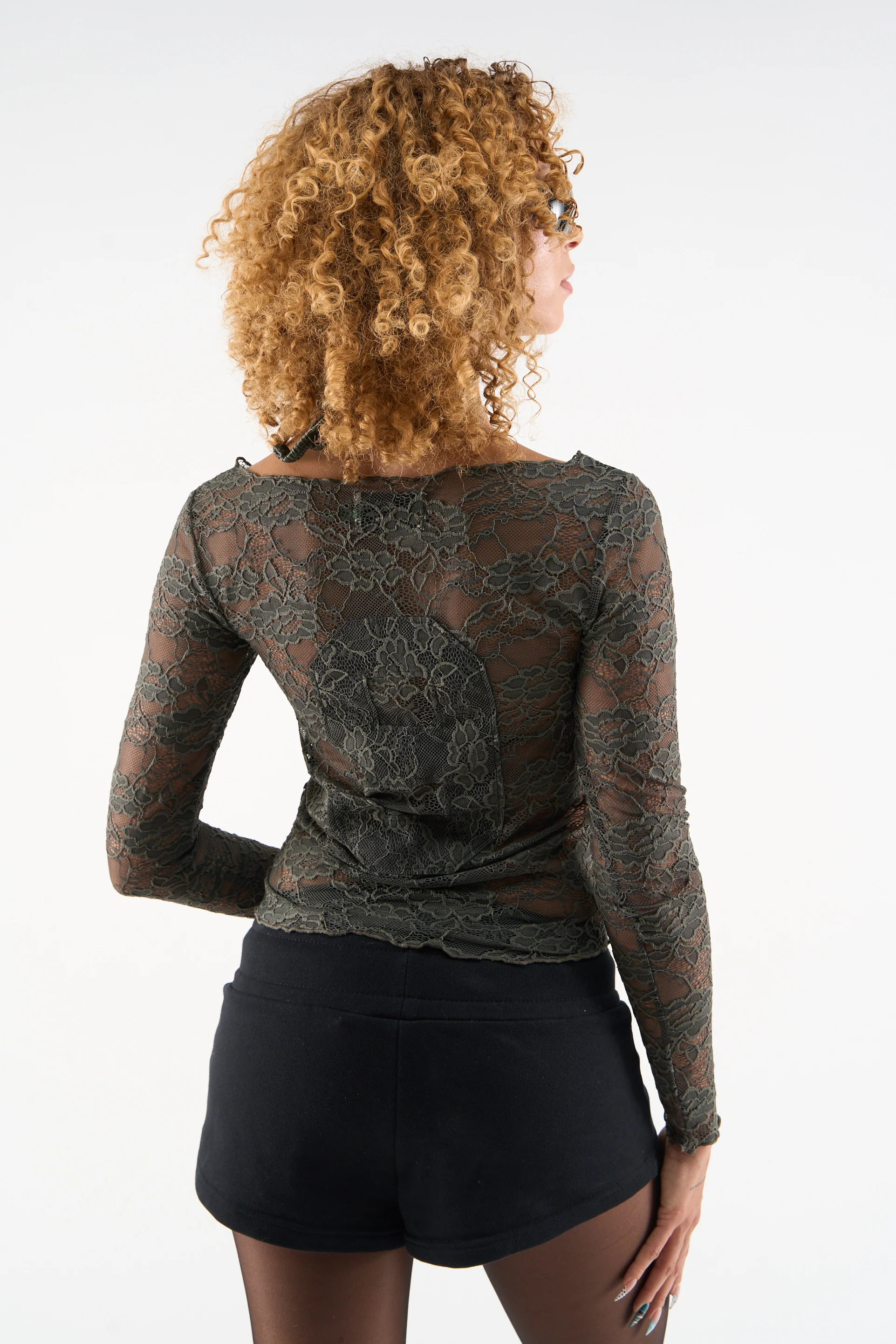 New Lace Dark Green Longsleeve - Image 3