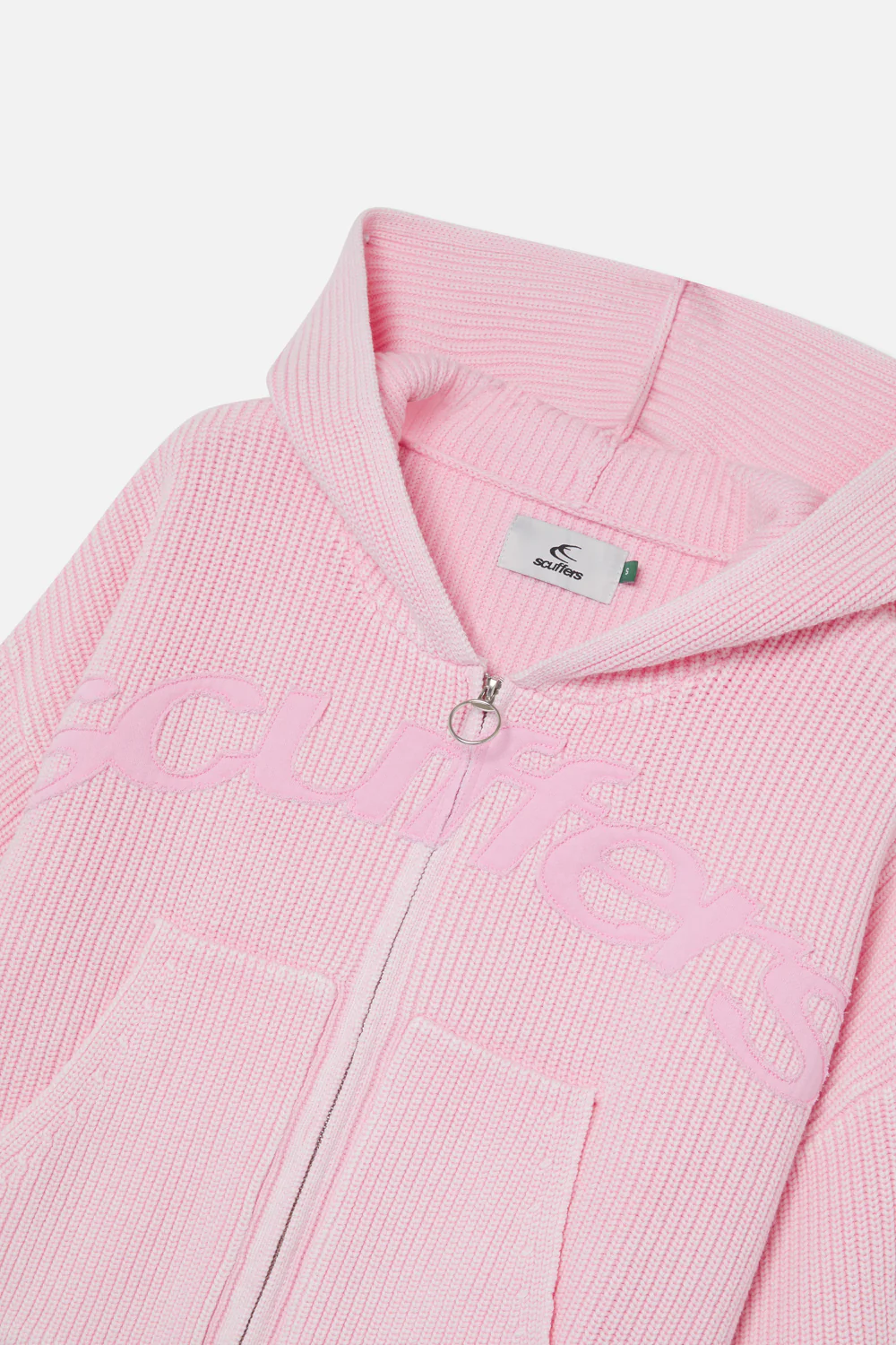 New Light Pink Buzz Knit Zipper - Image 6