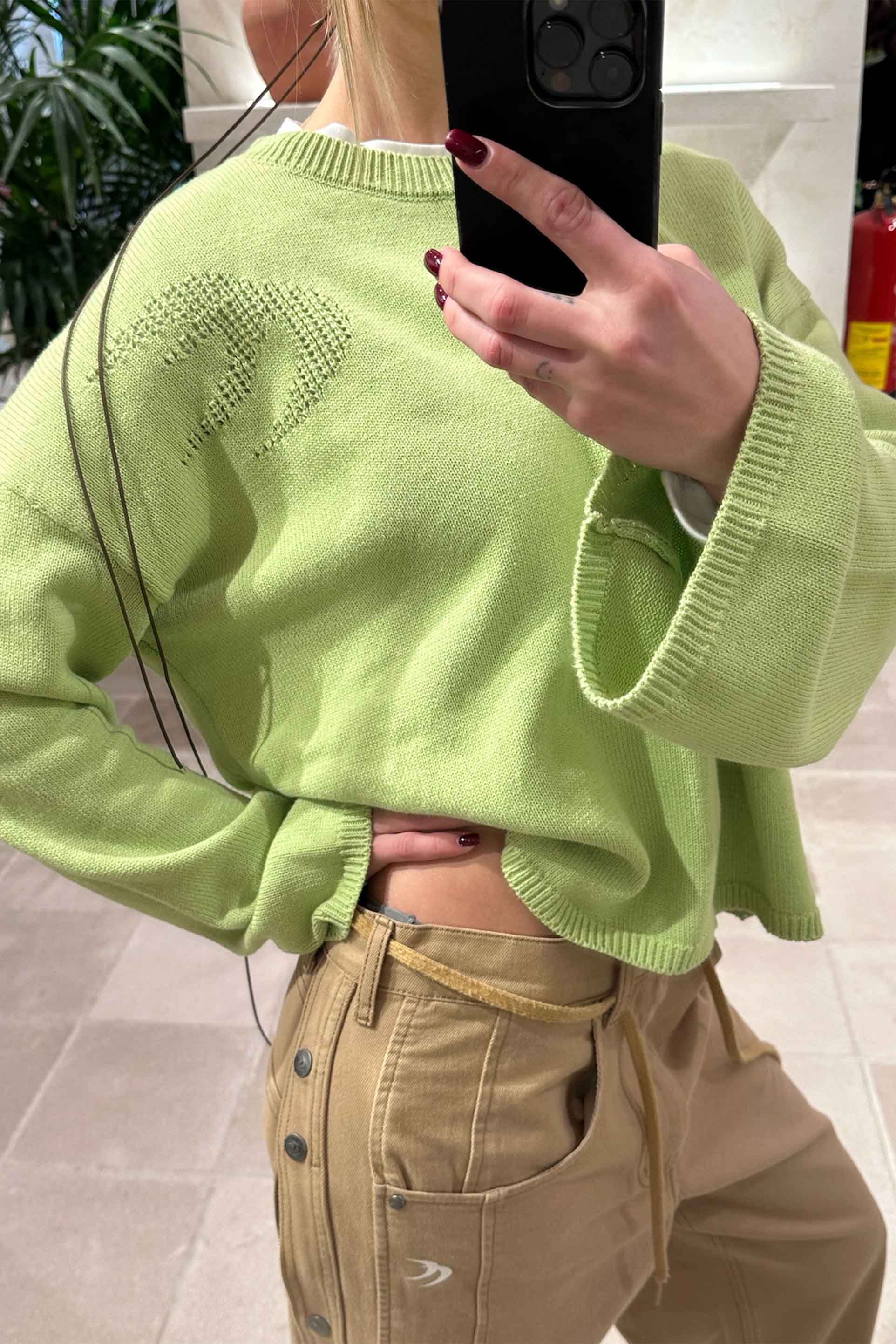 New Moon Green Knit - Image 2