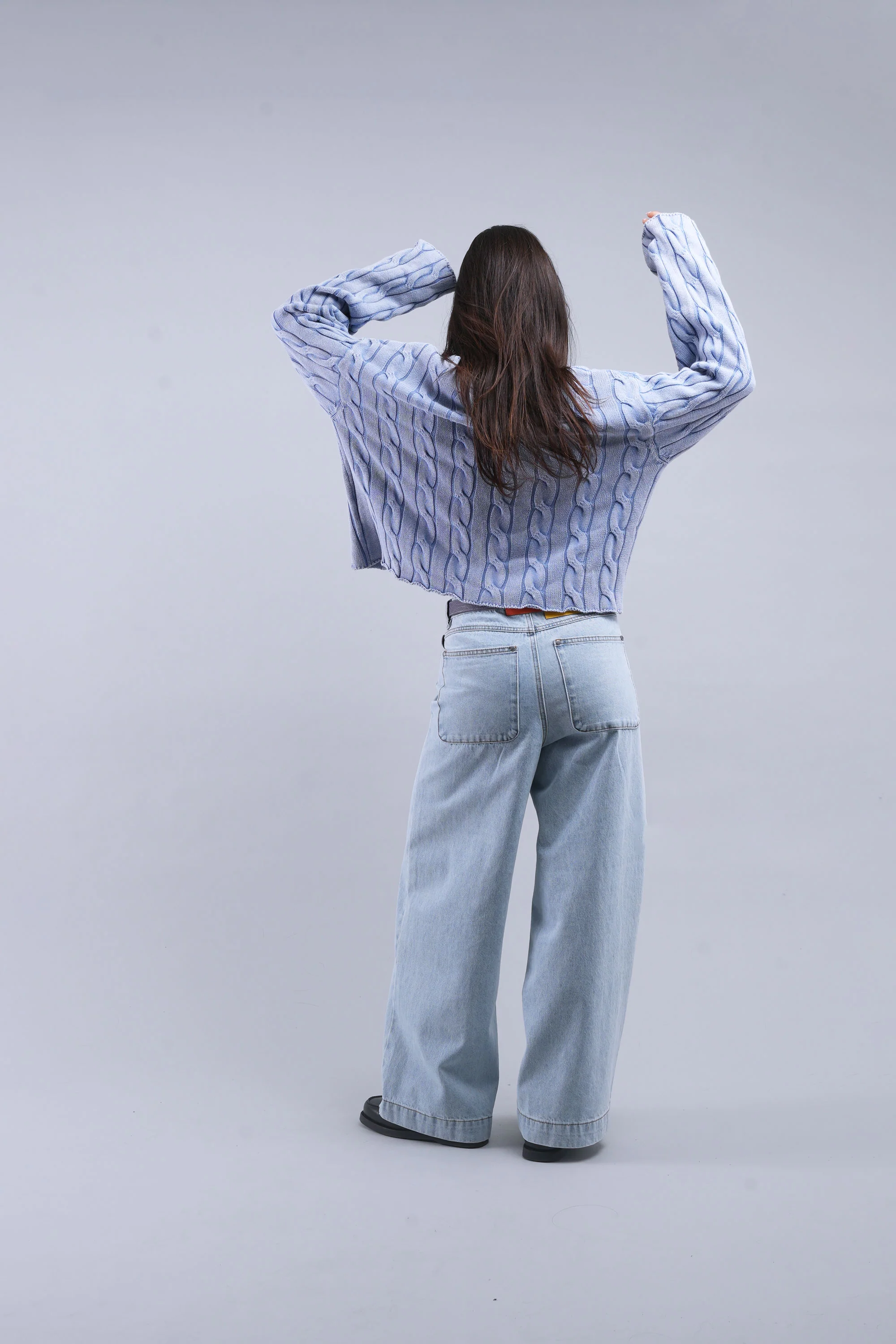 New Trench Blue Knit - Image 10