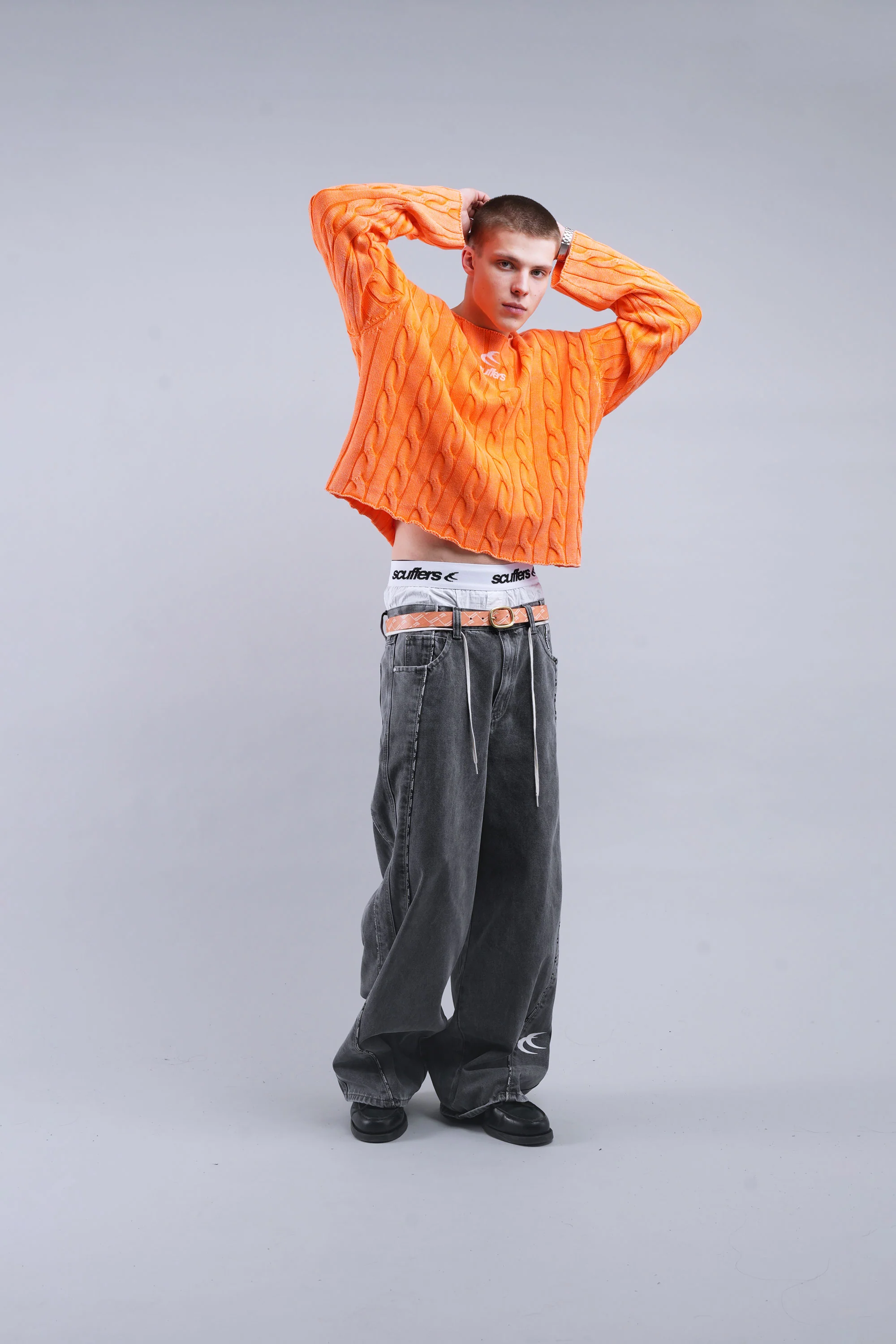 New Trench Orange Knit - Image 9