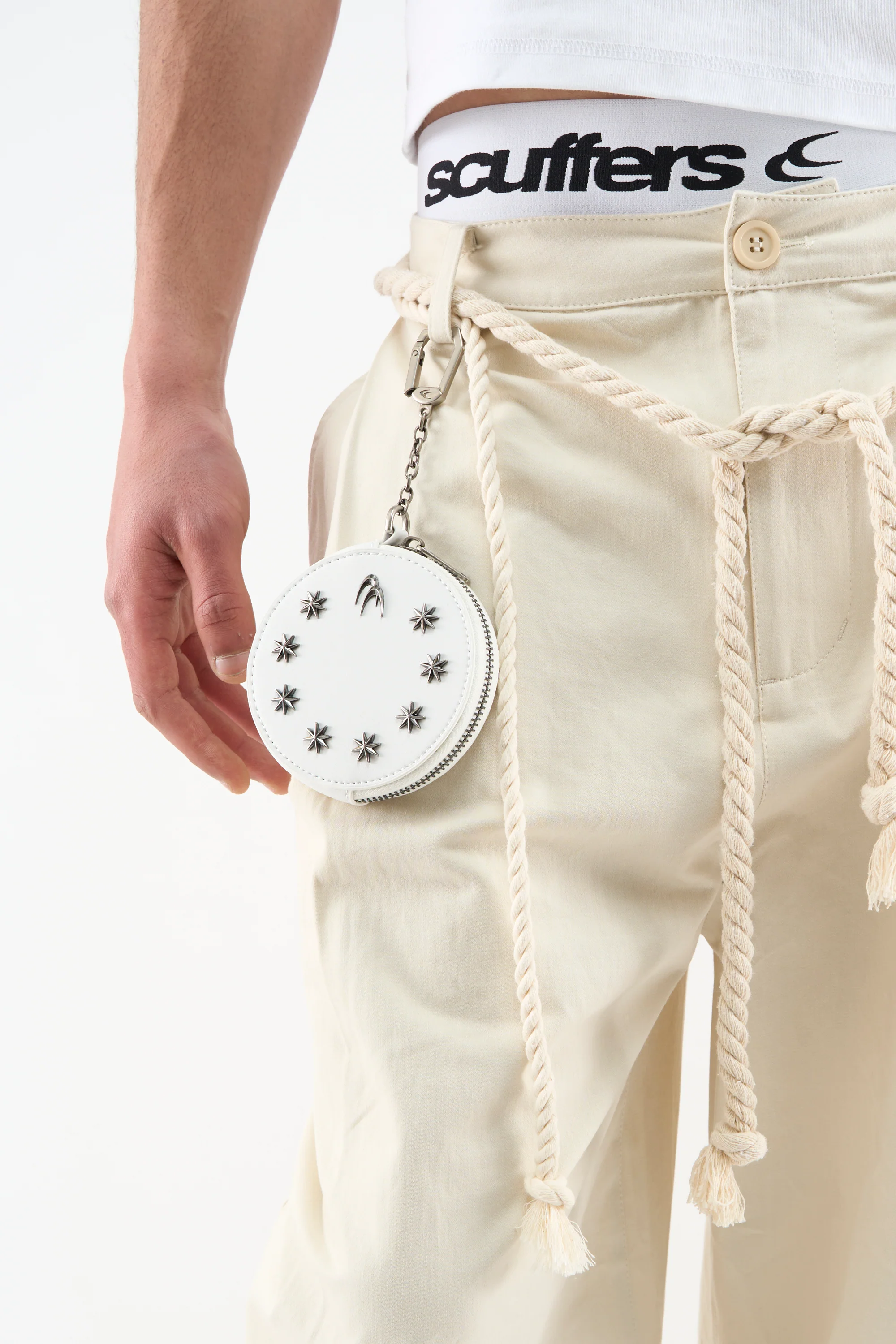Night White Keychain Wallet - Image 4