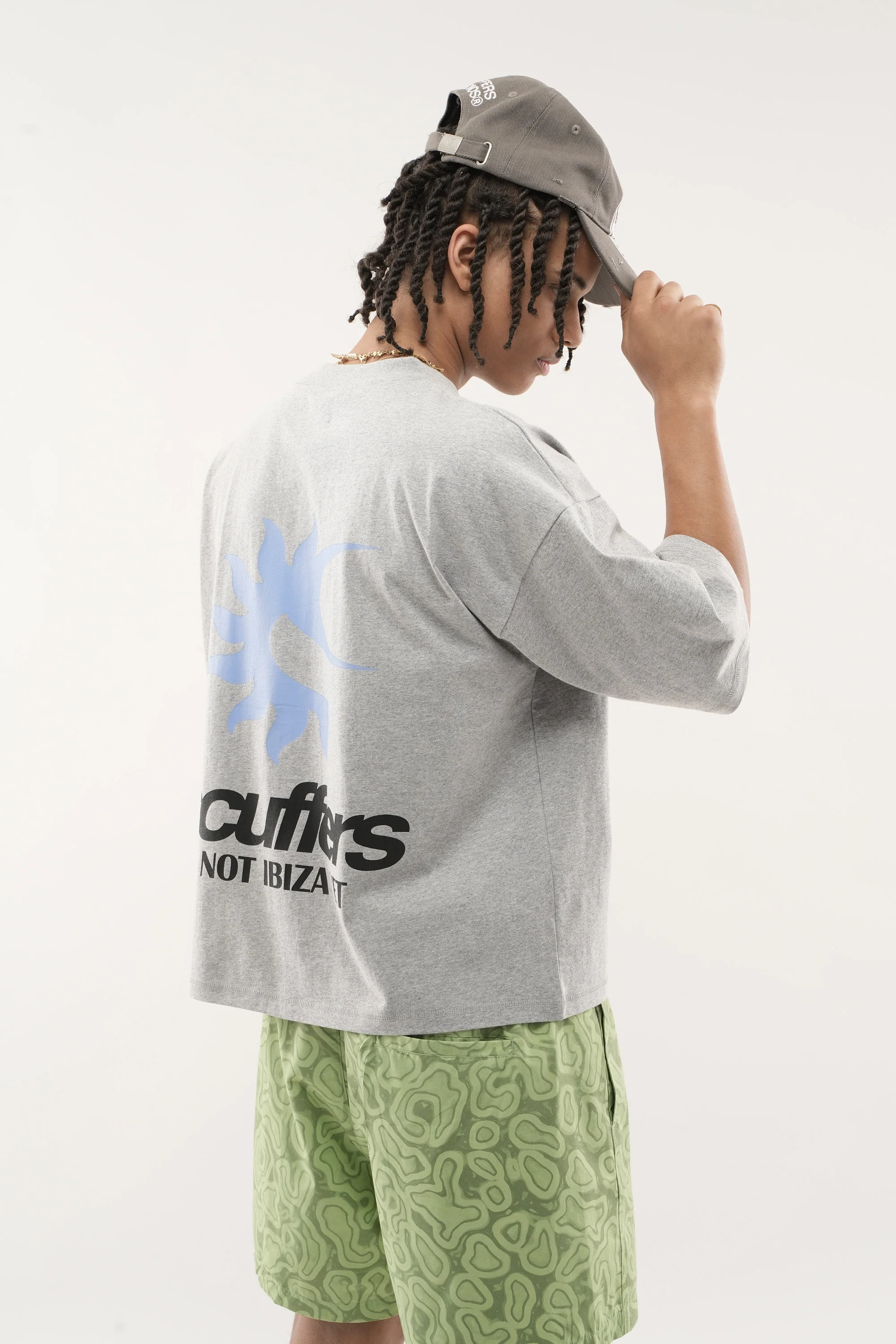 Not Ibiza Again Light Grey T-Shirt - Image 6