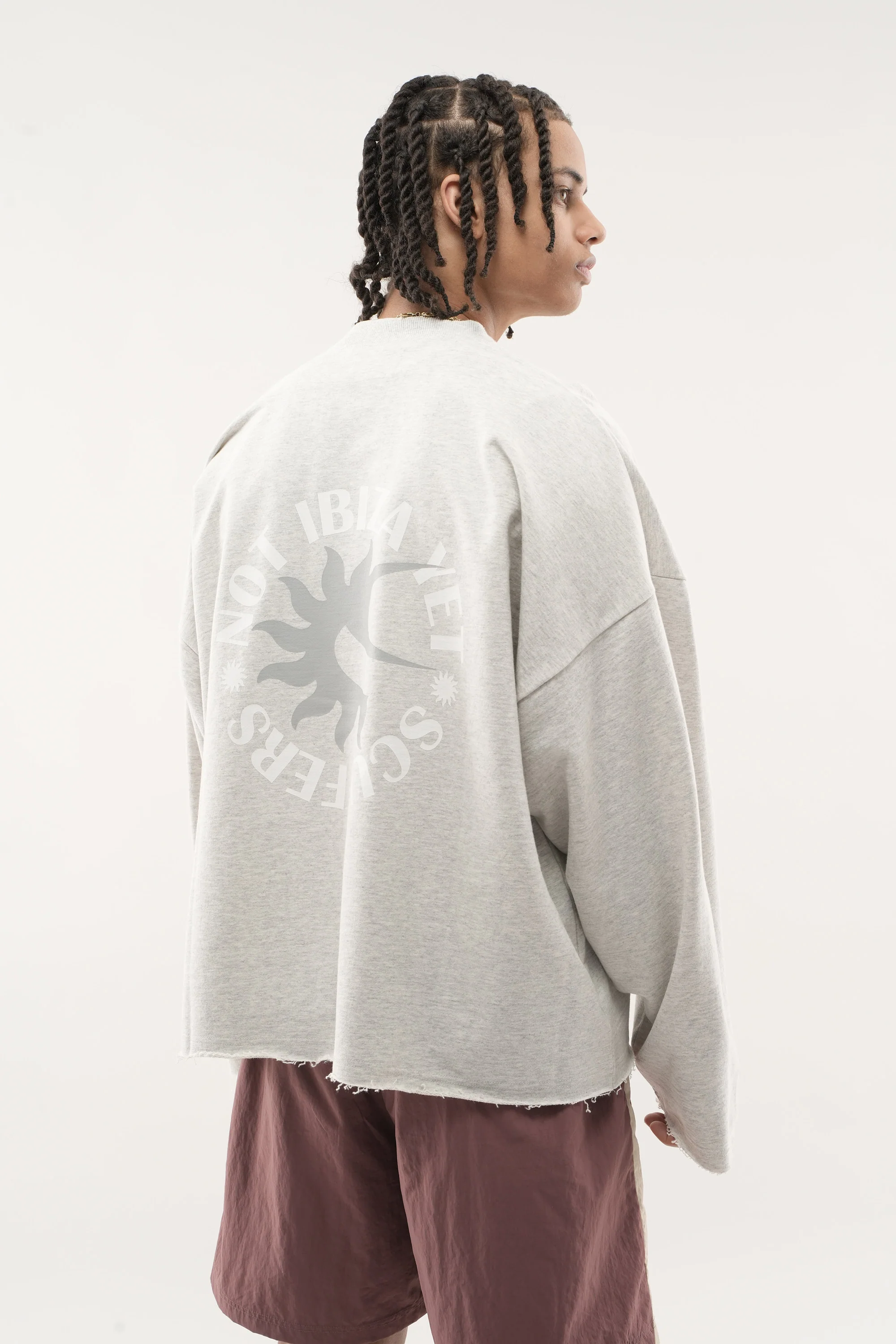 Not Ibiza Again Melange Sweatshirt - Image 5